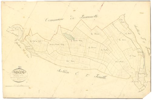 Aignay-le-Duc - Section E1 - 3 P PLAN 7/10