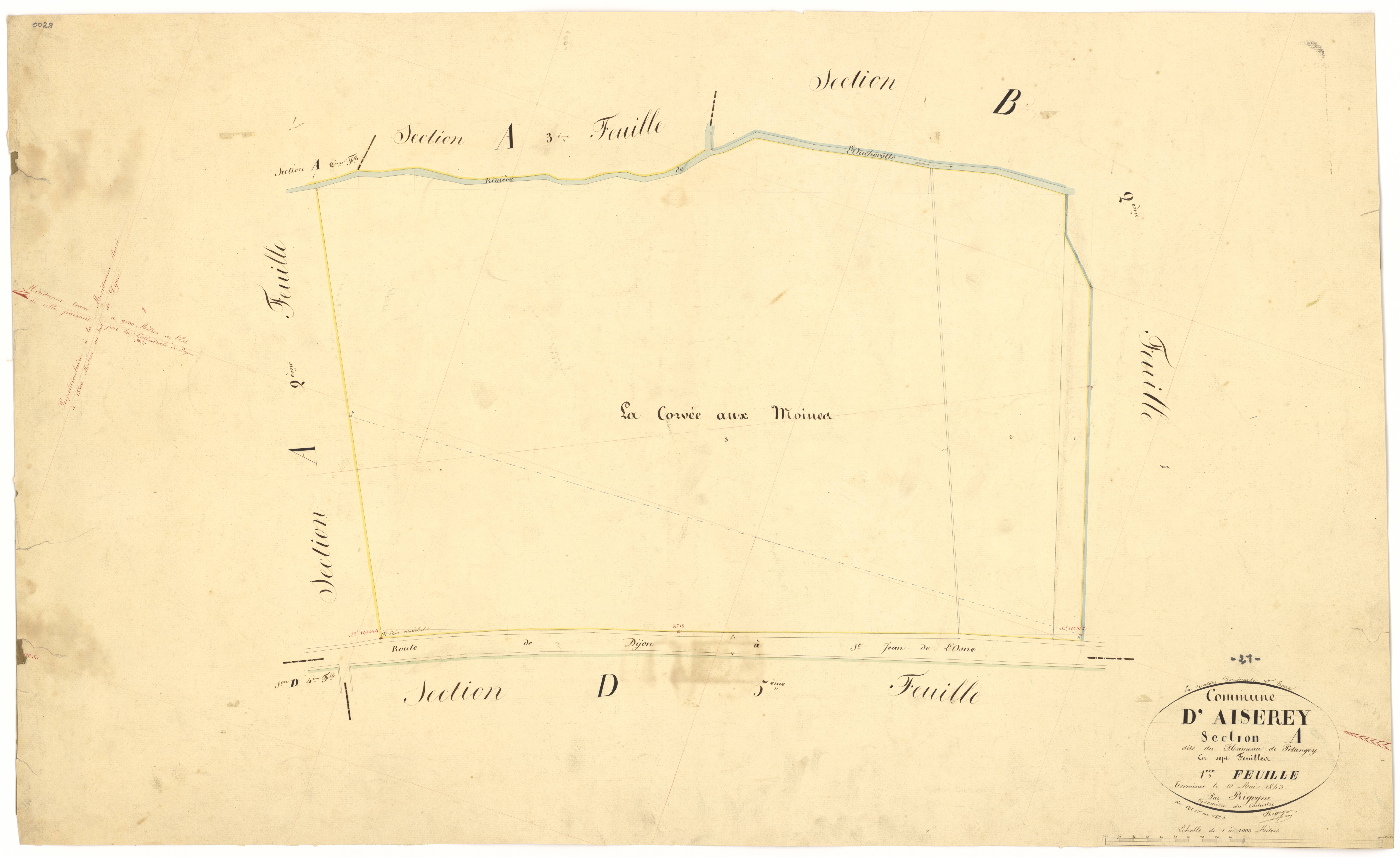 Aiserey - Section A1 - 3 P PLAN 8/2