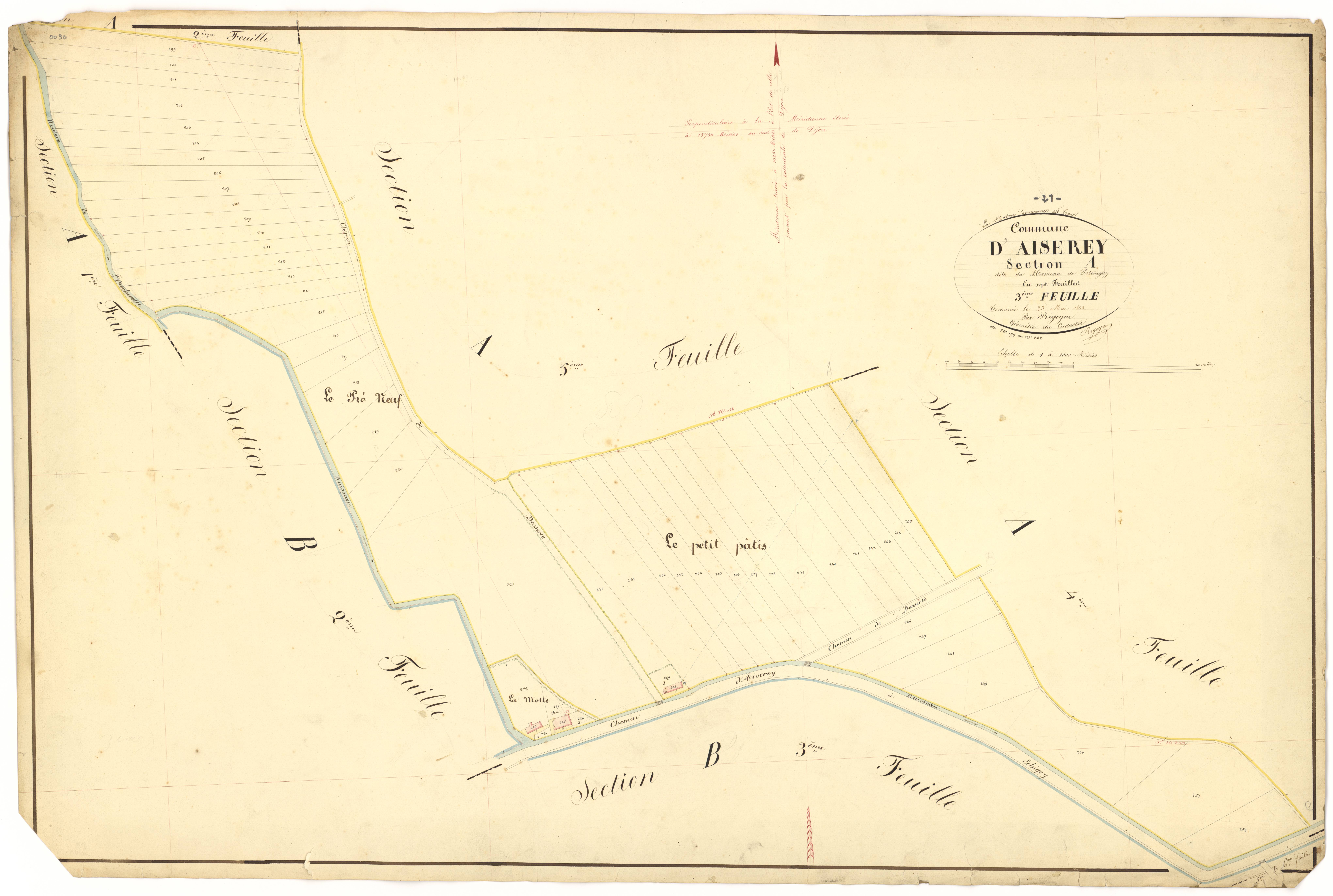 Aiserey - Section A3 - 3 P PLAN 8/4
