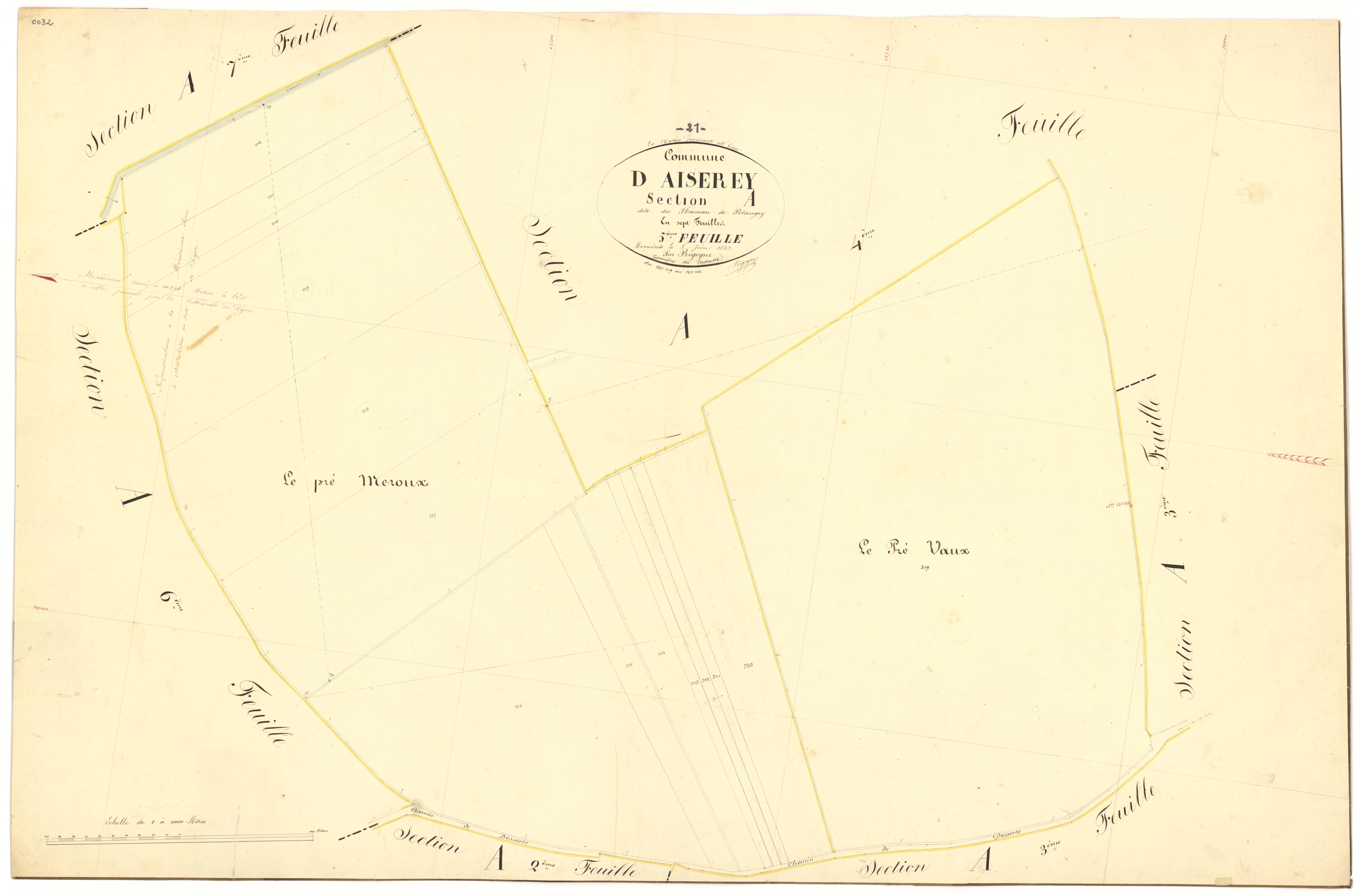 Aiserey - Section A5 - 3 P PLAN 8/6