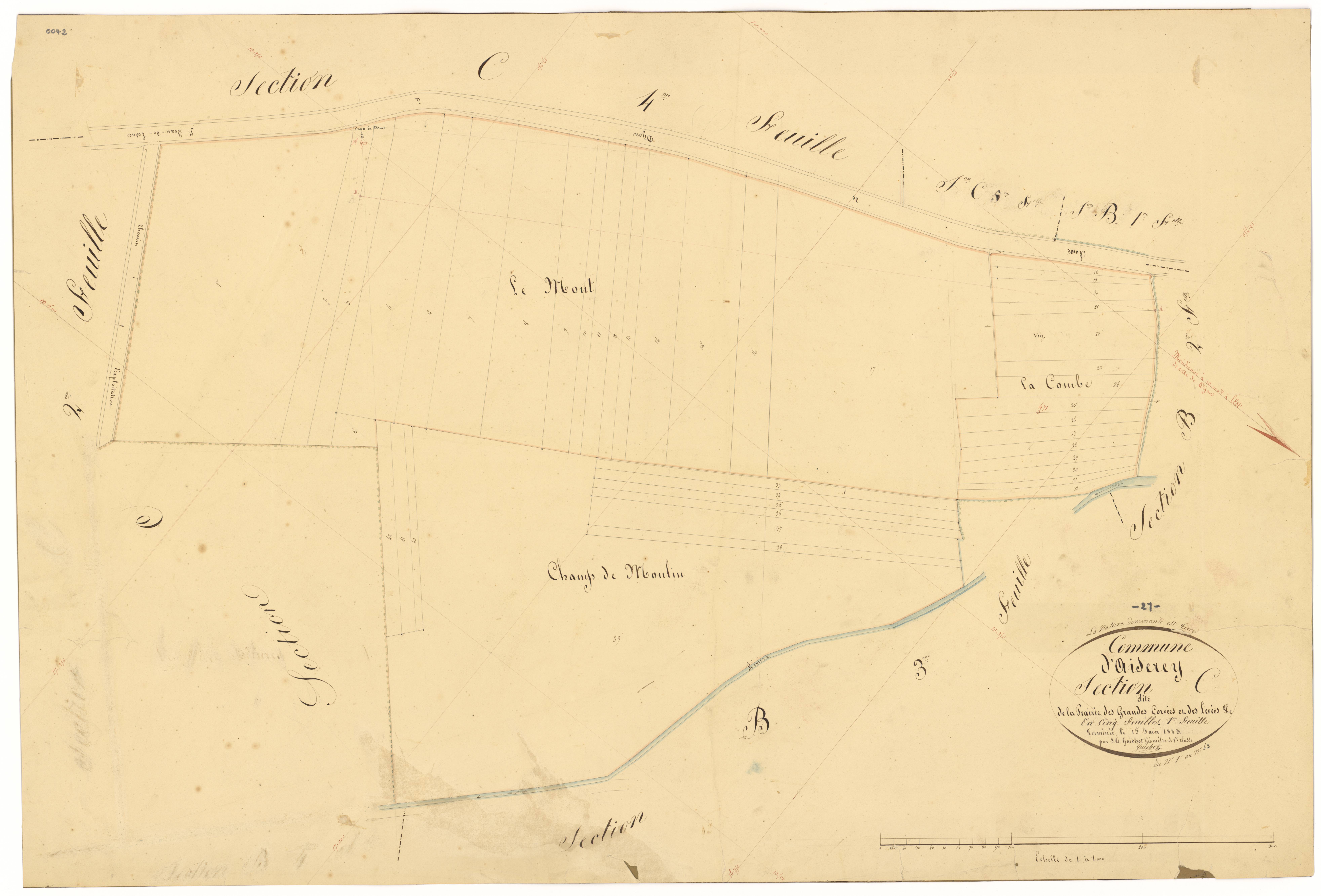 Aiserey - Section C1 - 3 P PLAN 8/16