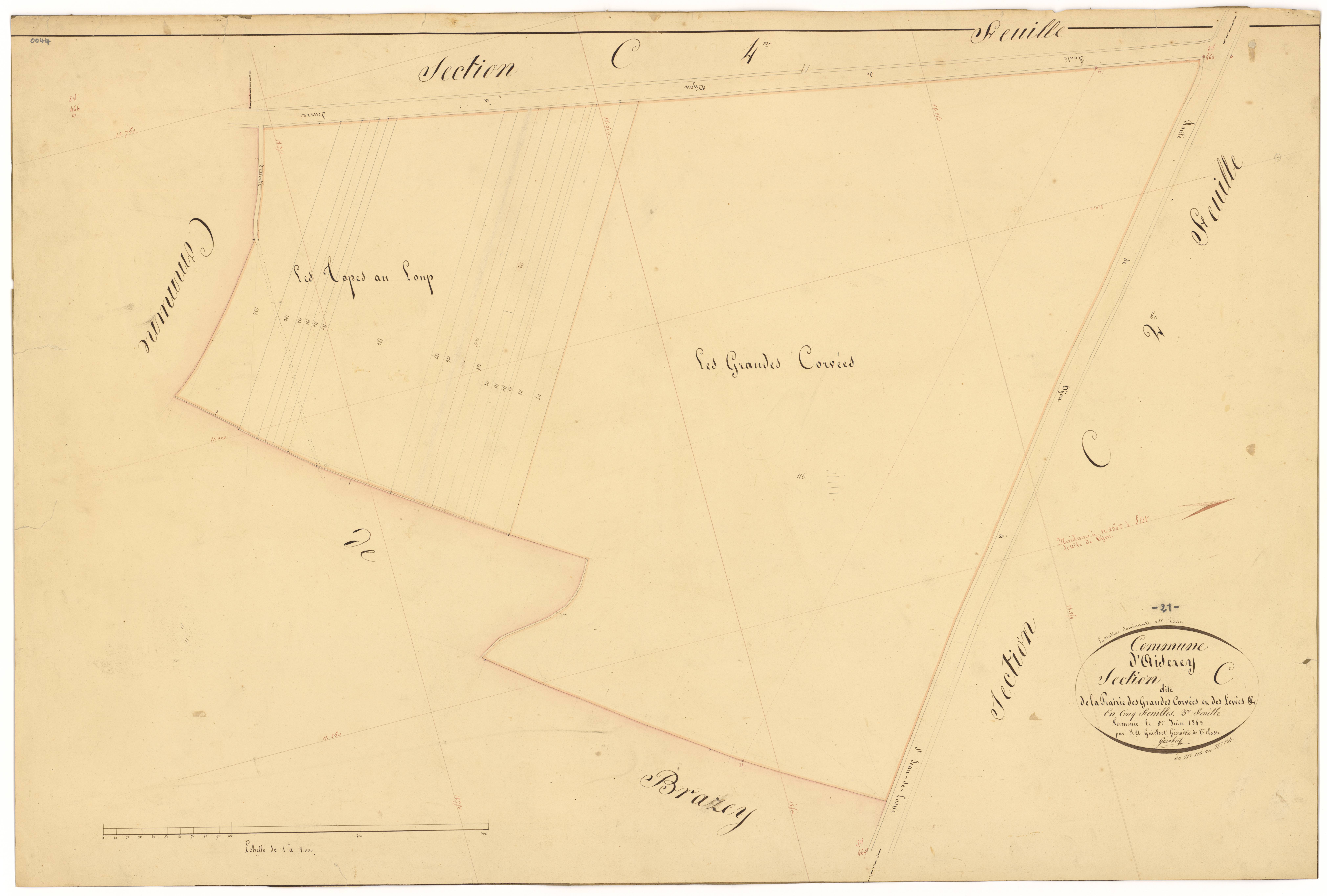 Aiserey - Section C3 - 3 P PLAN 8/18