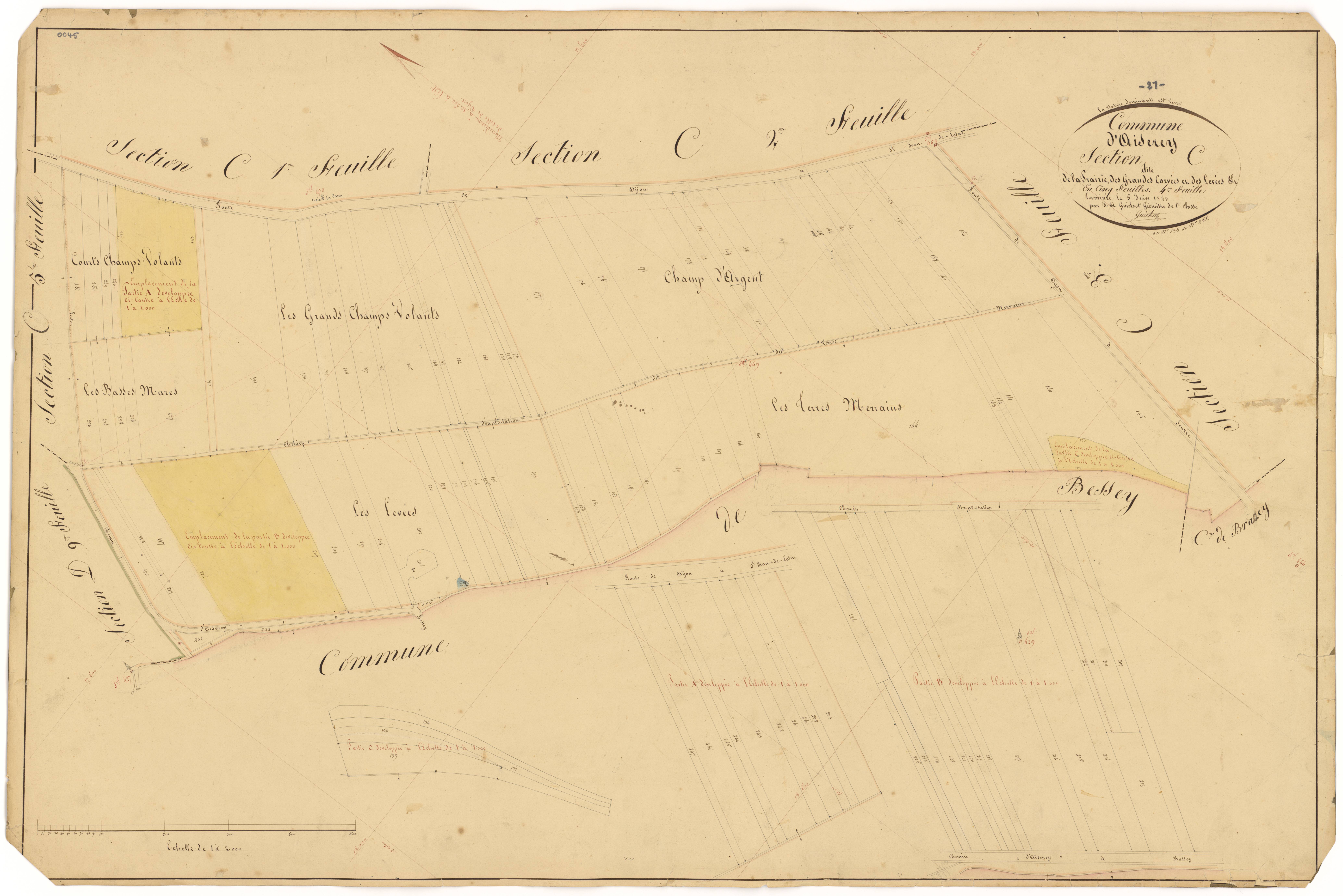 Aiserey - Section C4 - 3 P PLAN 8/19