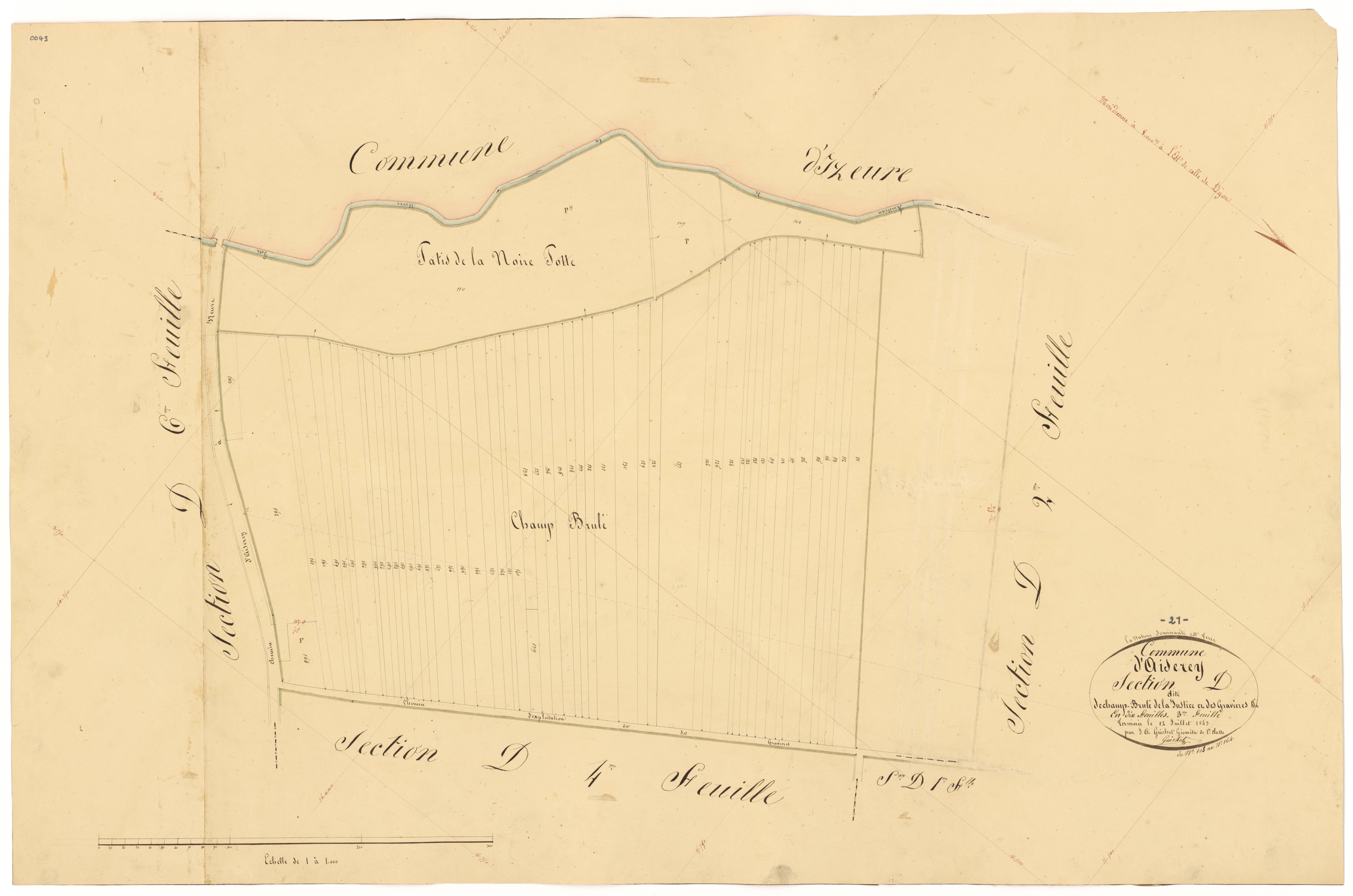 Aiserey - Section D3 - 3 P PLAN 8/23