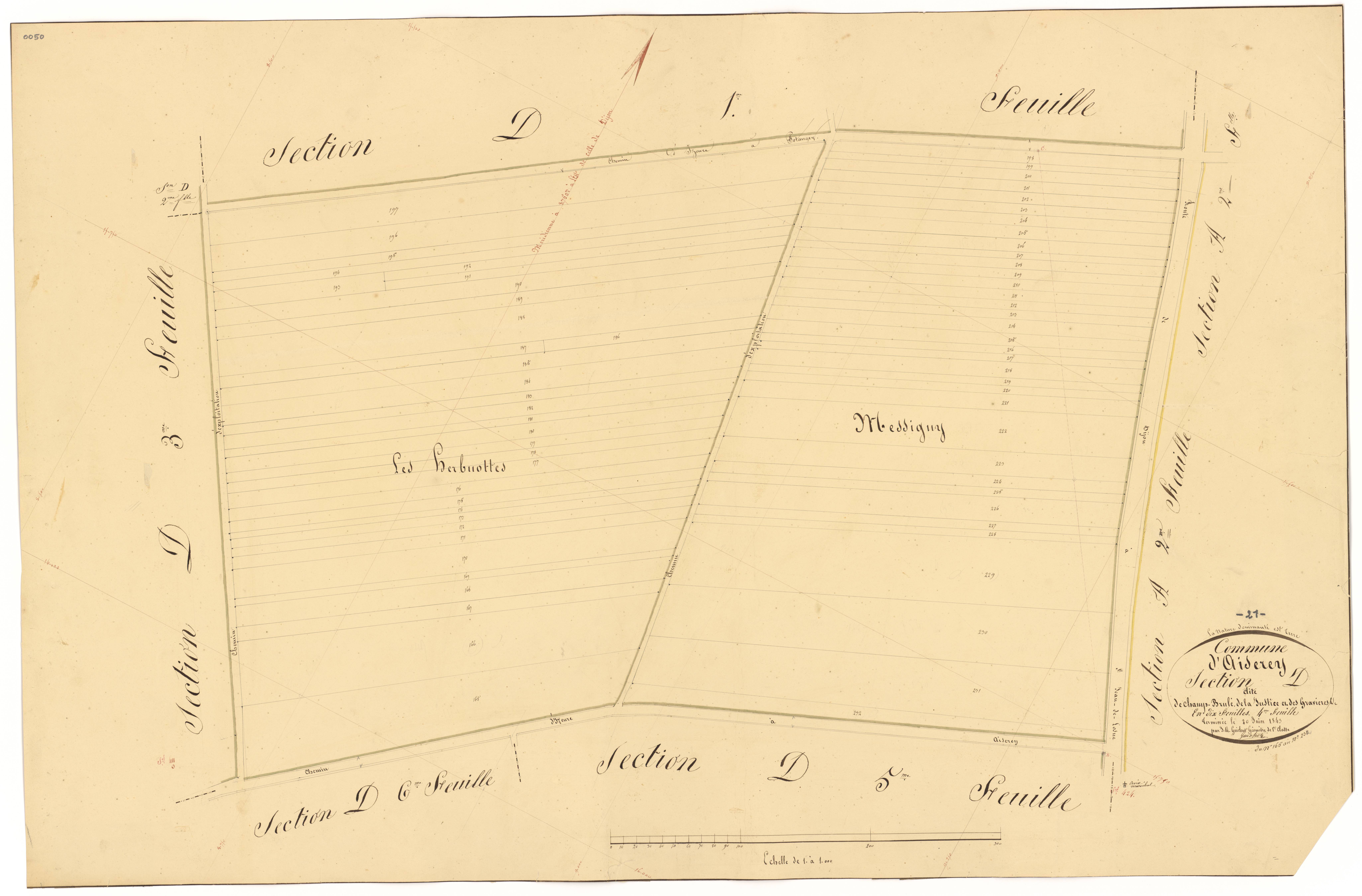 Aiserey - Section D4 - 3 P PLAN 8/24