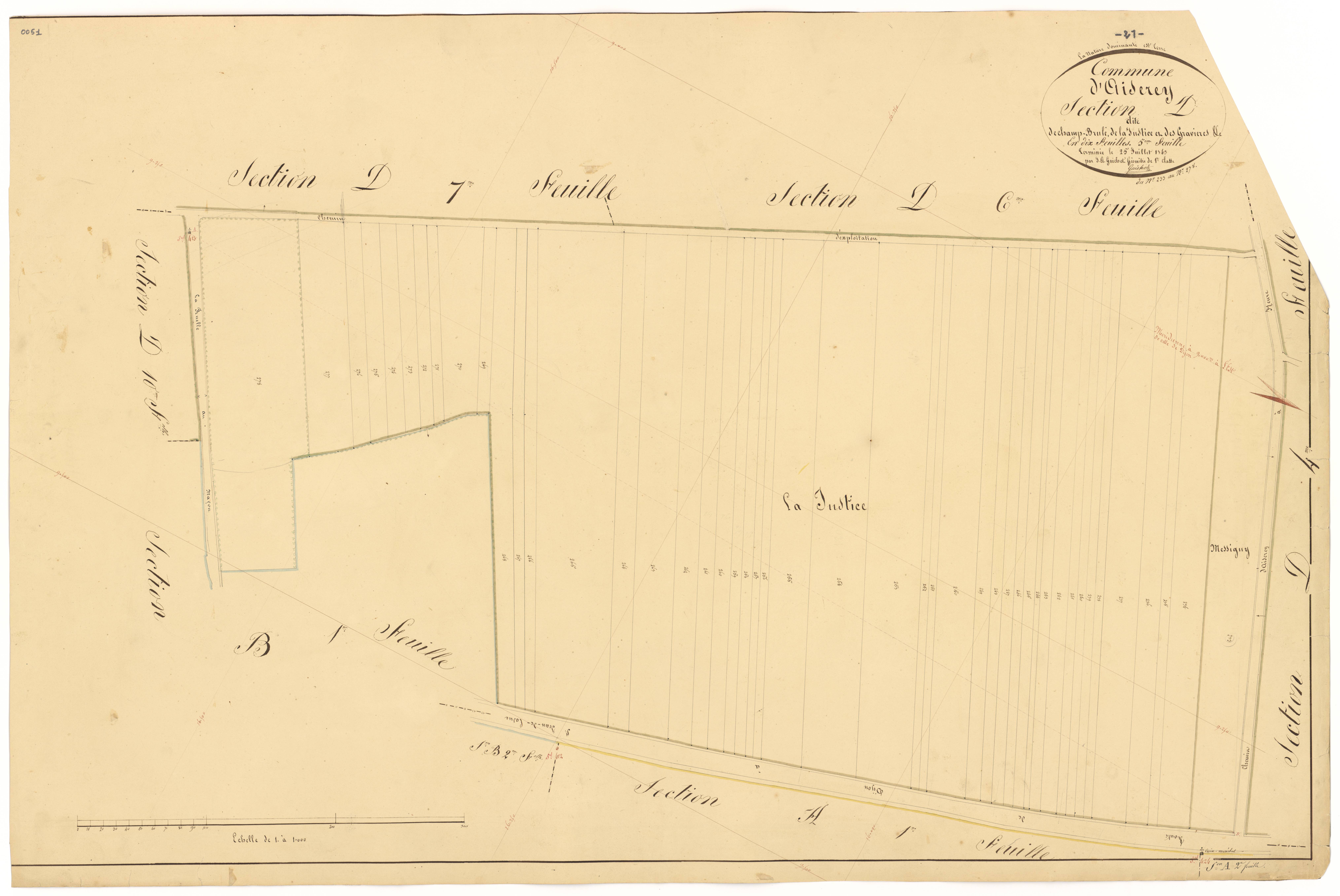 Aiserey - Section D5 - 3 P PLAN 8/25