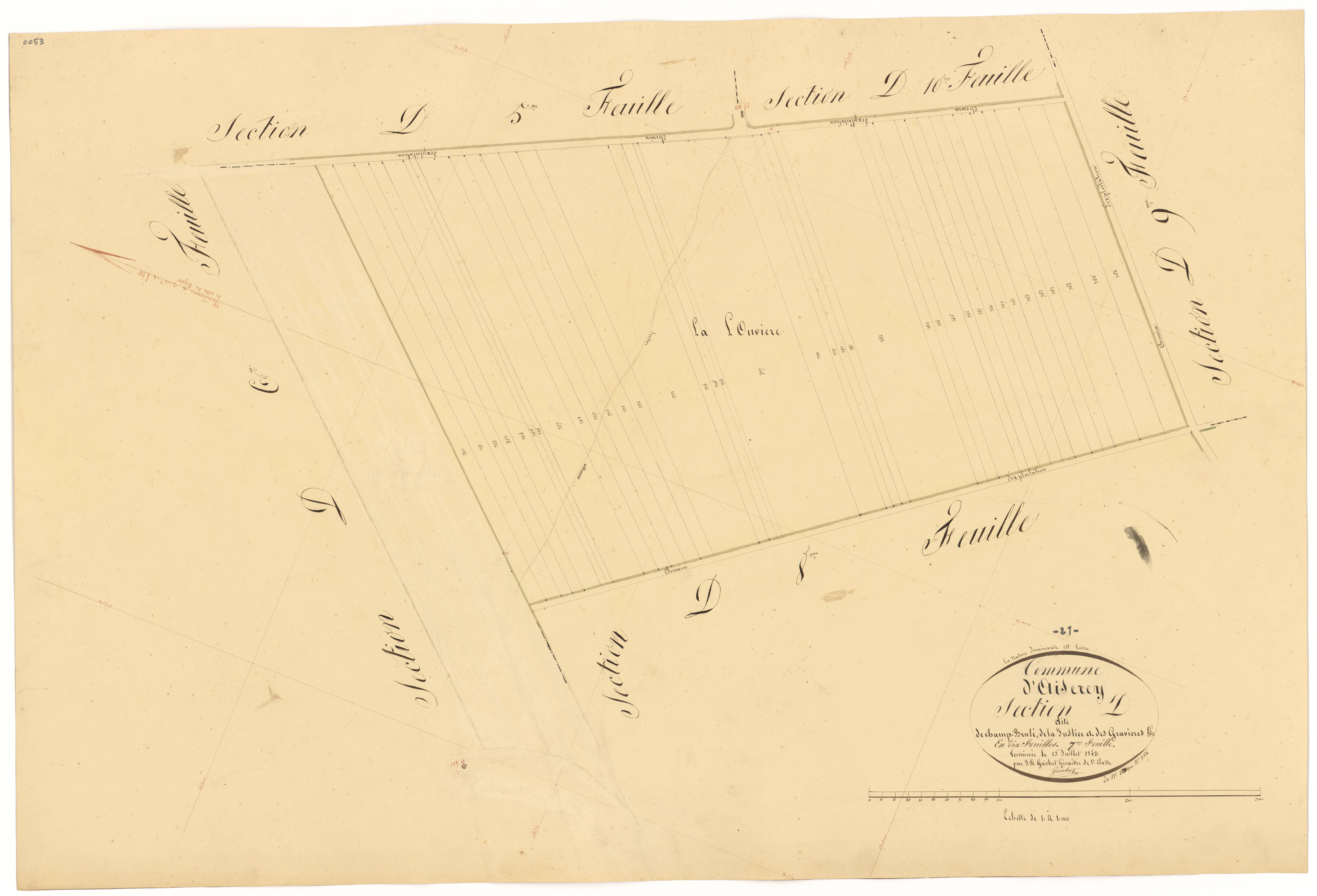 Aiserey - Section D7 - 3 P PLAN 8/27