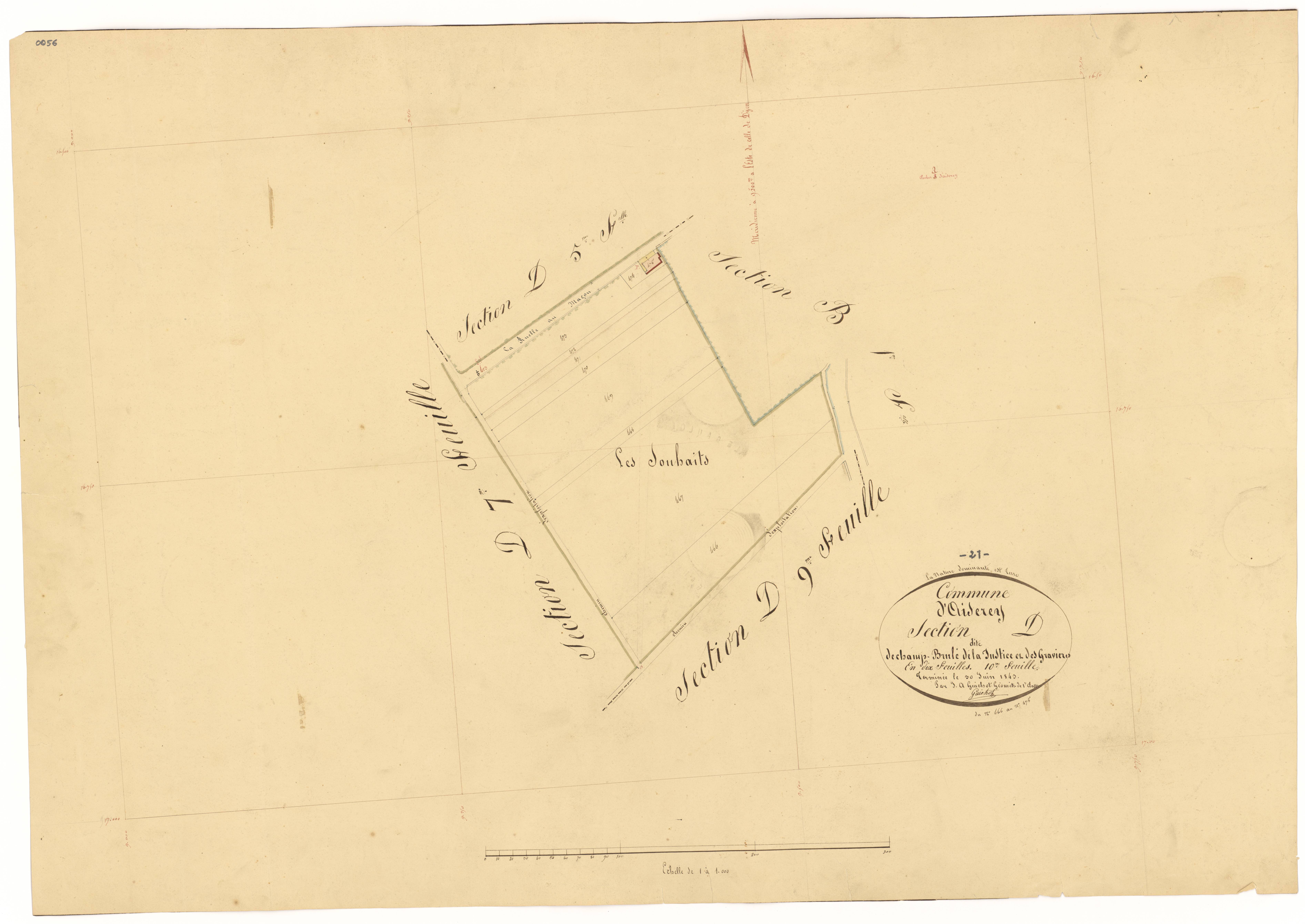 Aiserey - Section D10 - 3 P PLAN 8/30