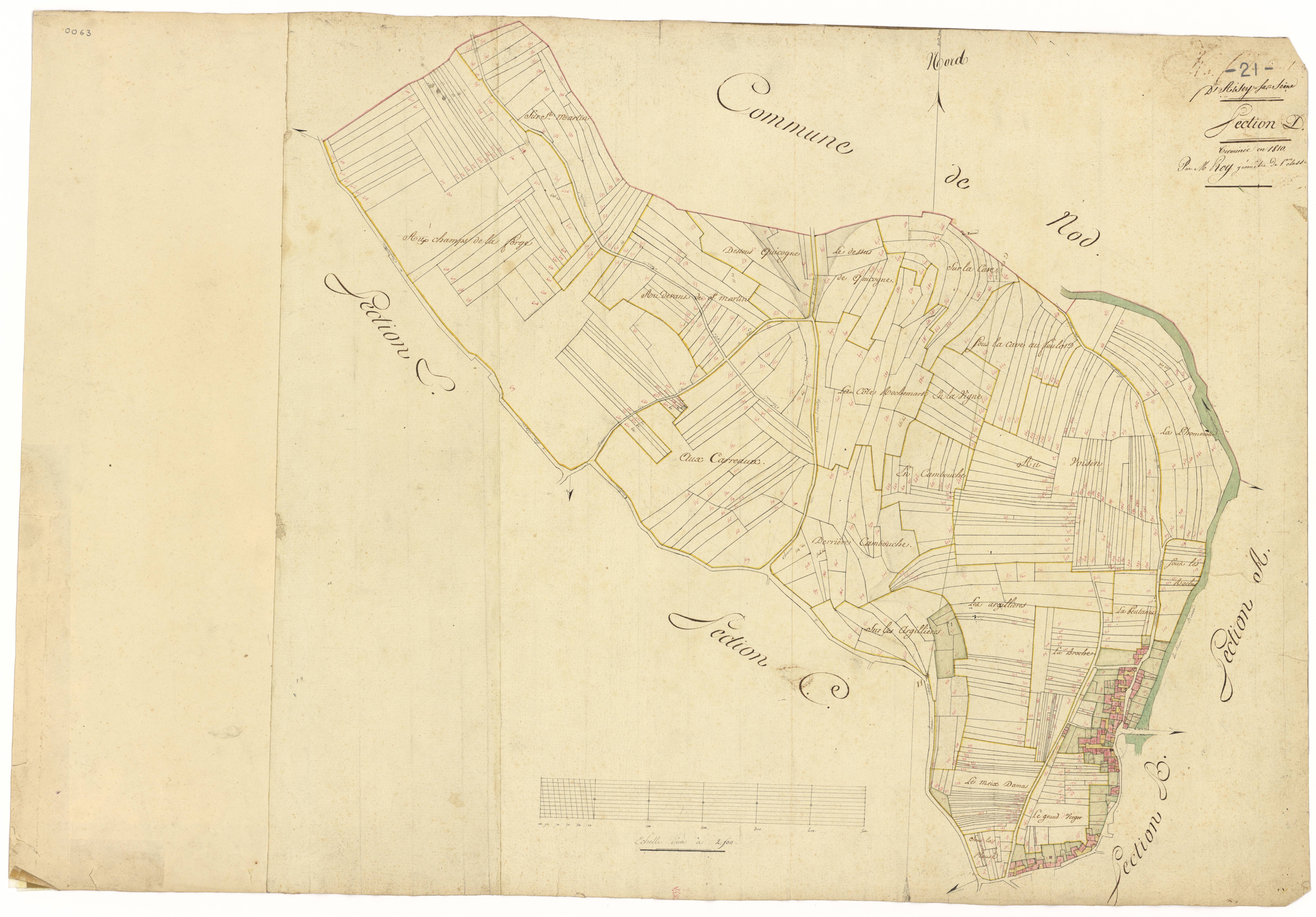 Aisey-sur-Seine - Section D - 3 P PLAN 9/7