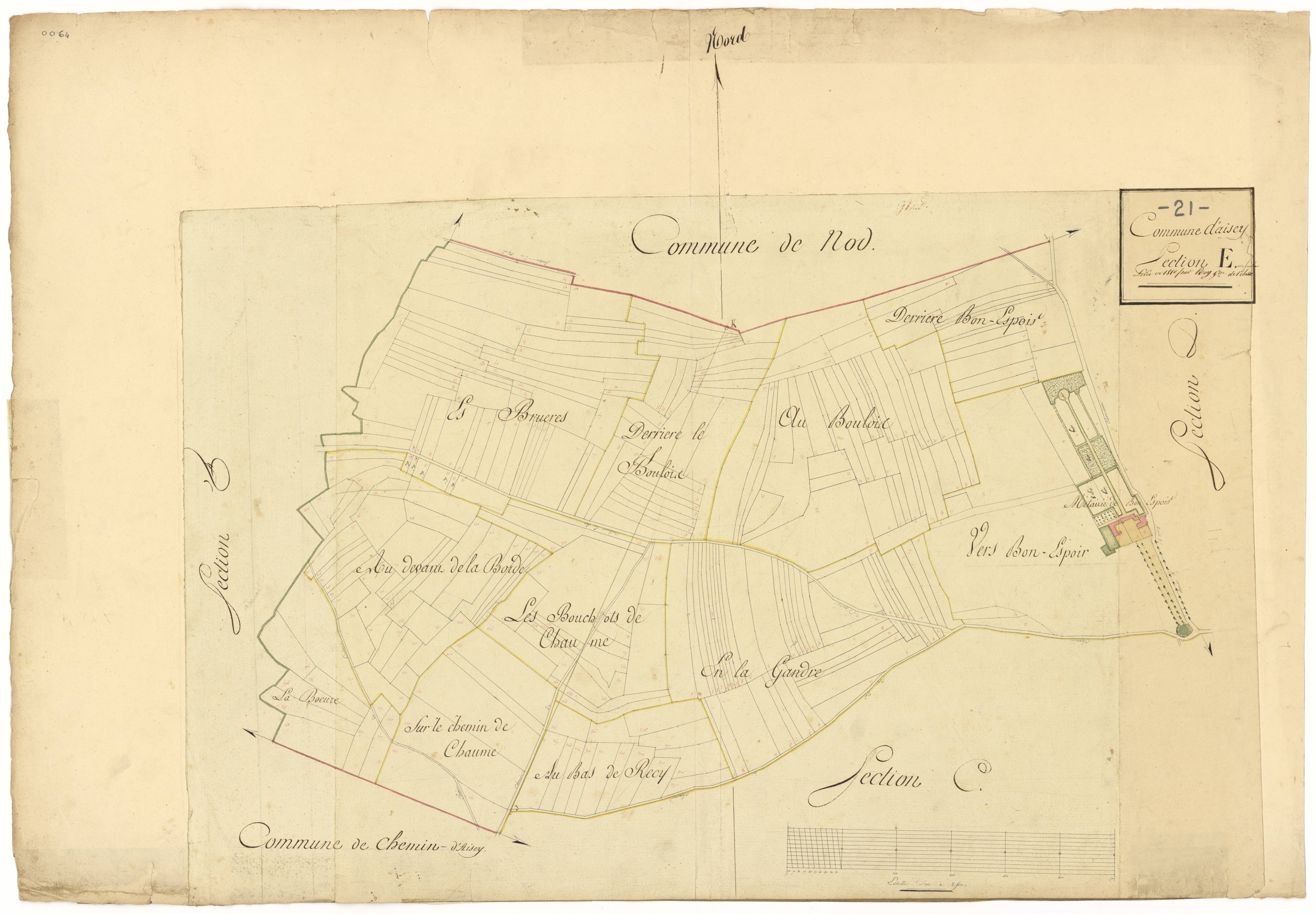 Aisey-sur-Seine - Section E - 3 P PLAN 9/8