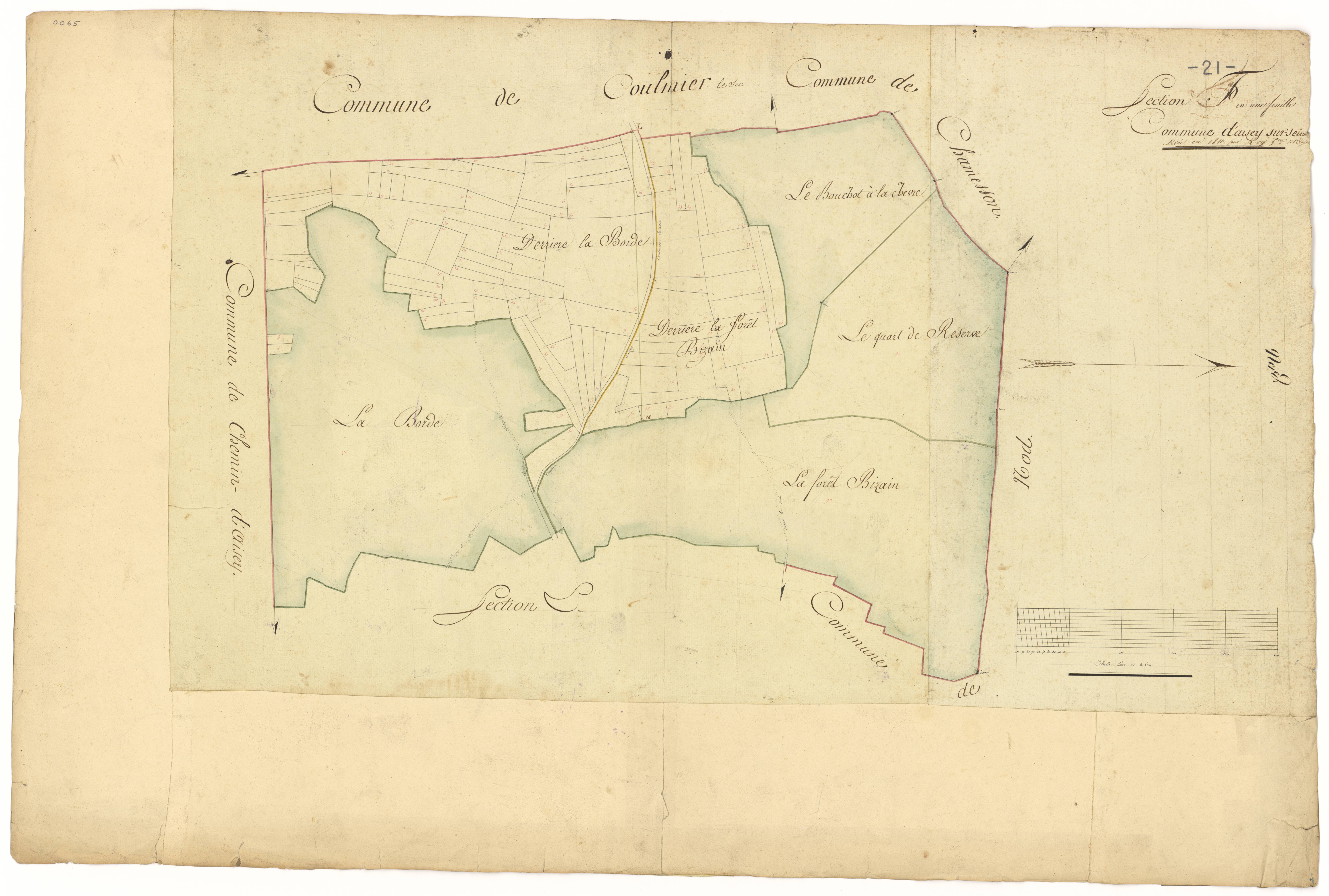 Aisey-sur-Seine - Section F - 3 P PLAN 9/9