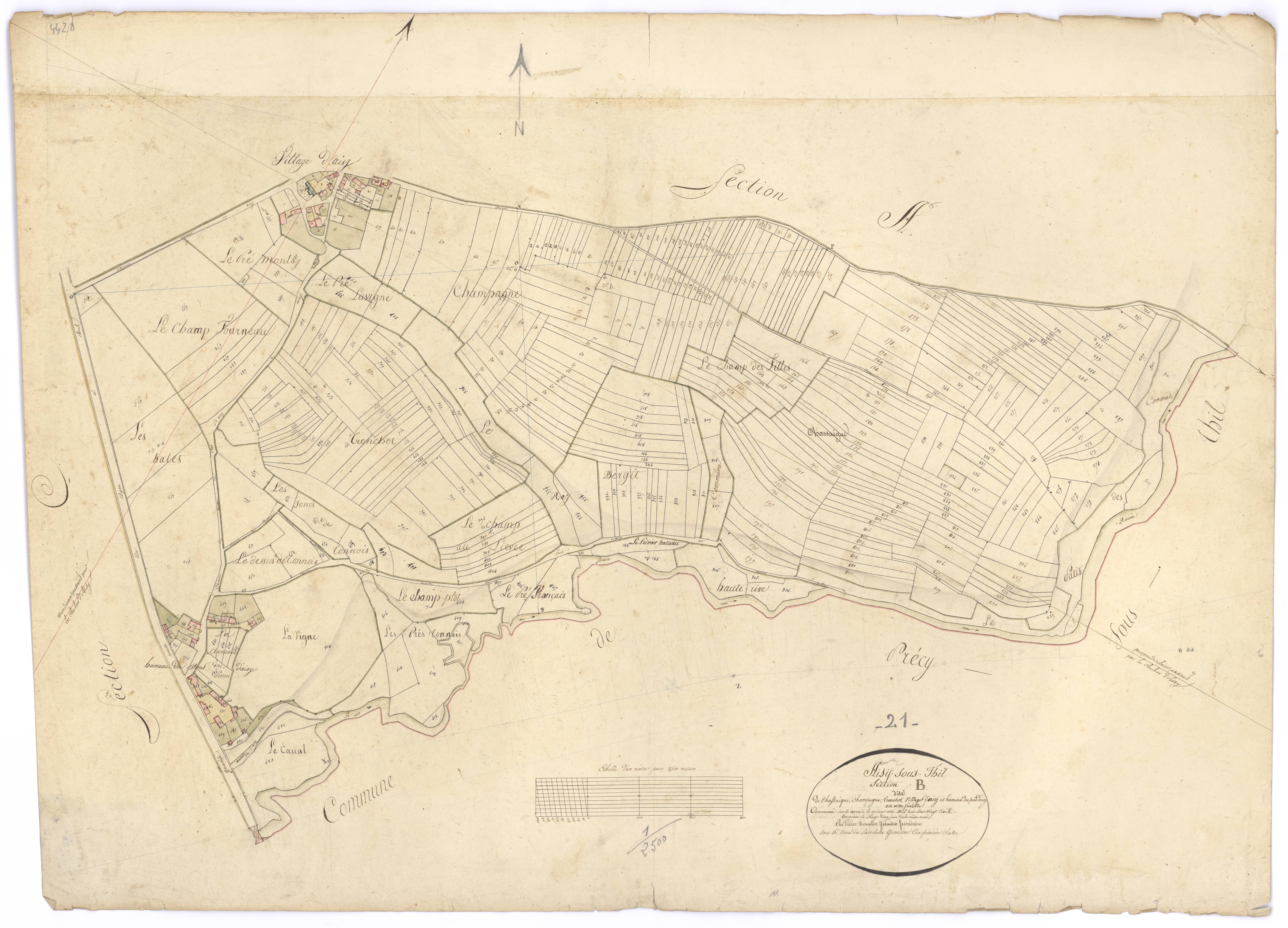 Aisy-sous-Thil - Section B - 3 P PLAN 10/4