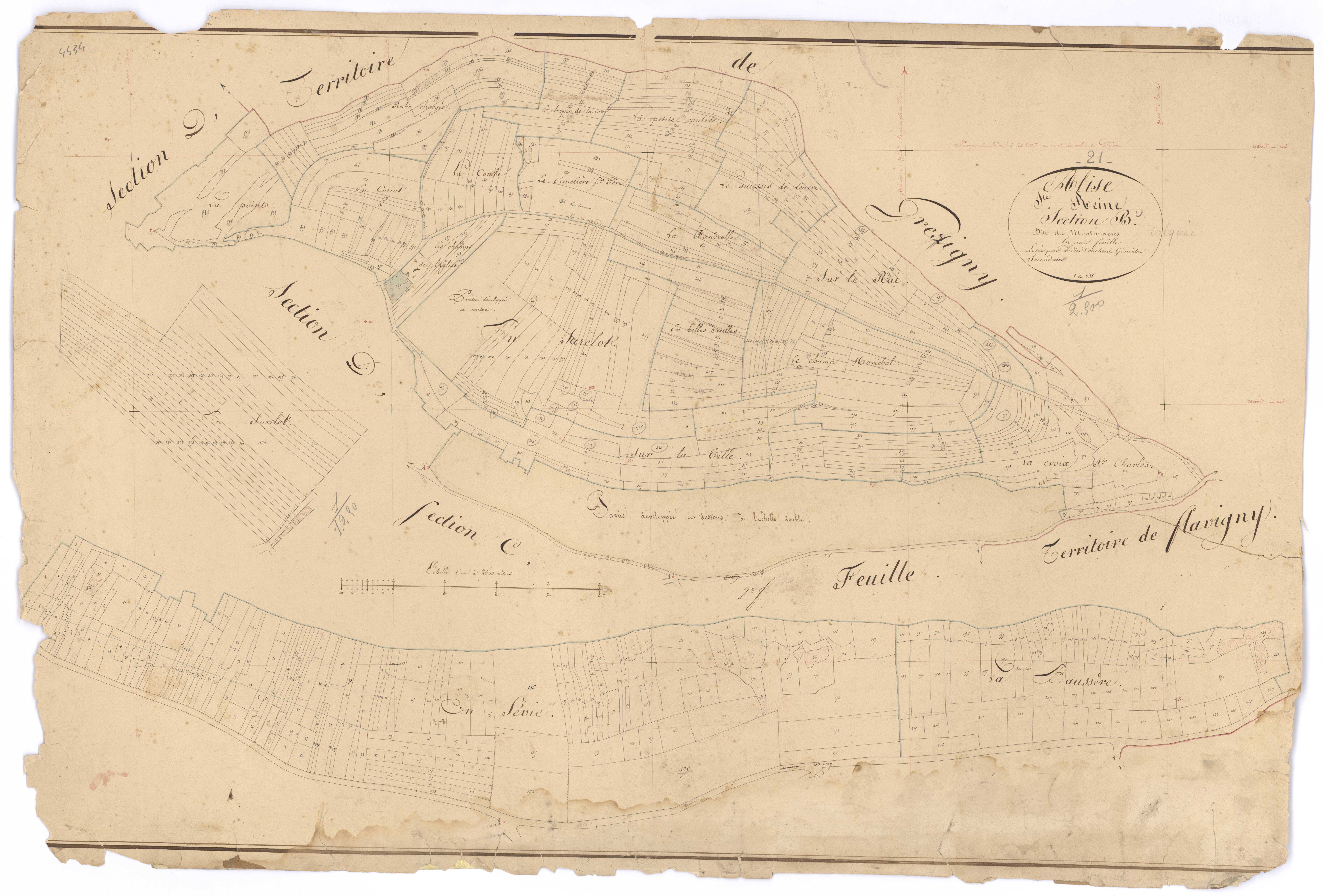 Alise-Sainte-Reine - Section B - 3 P PLAN 11/3