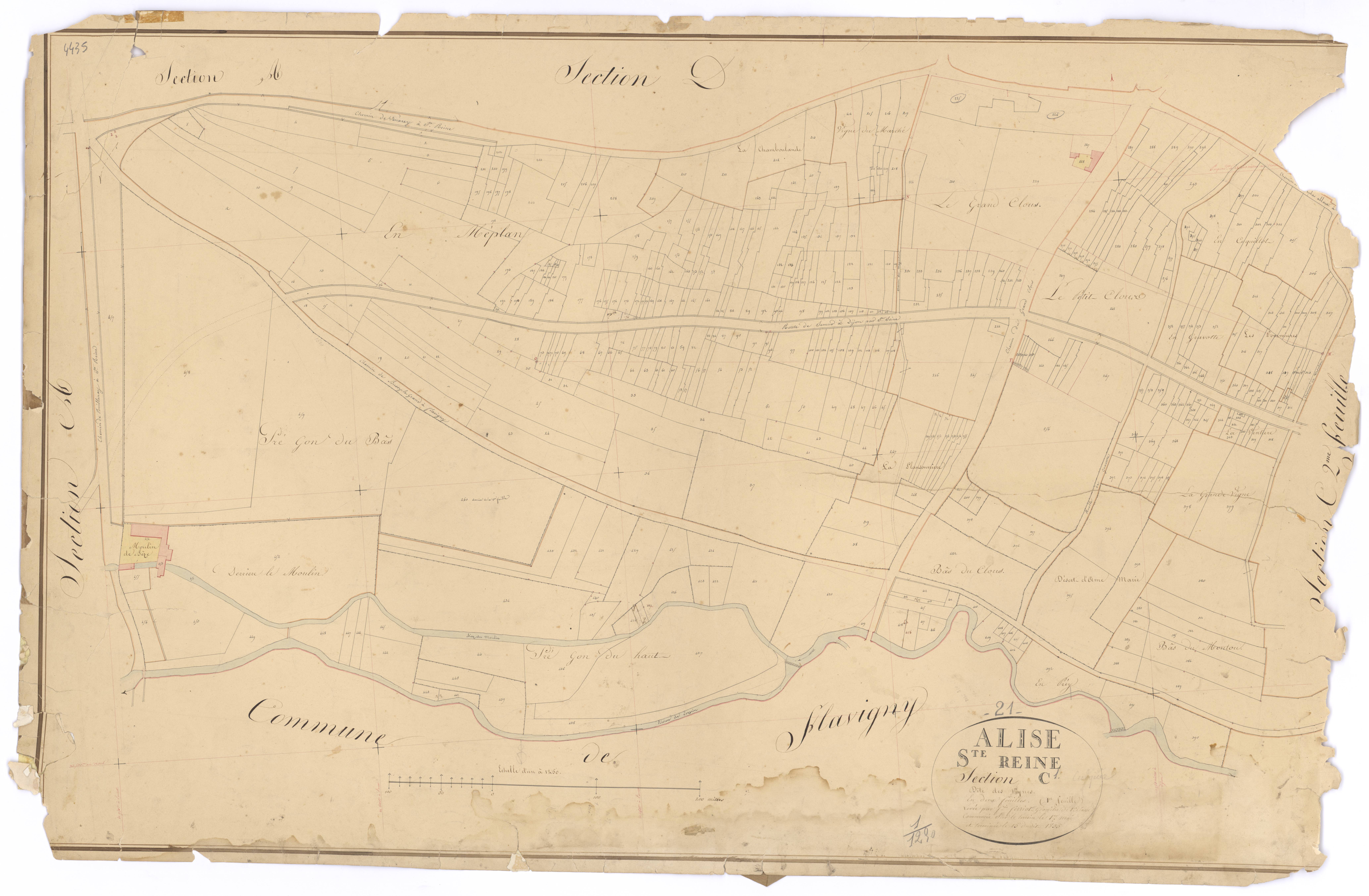 Alise-Sainte-Reine - Section C1 - 3 P PLAN 11/4