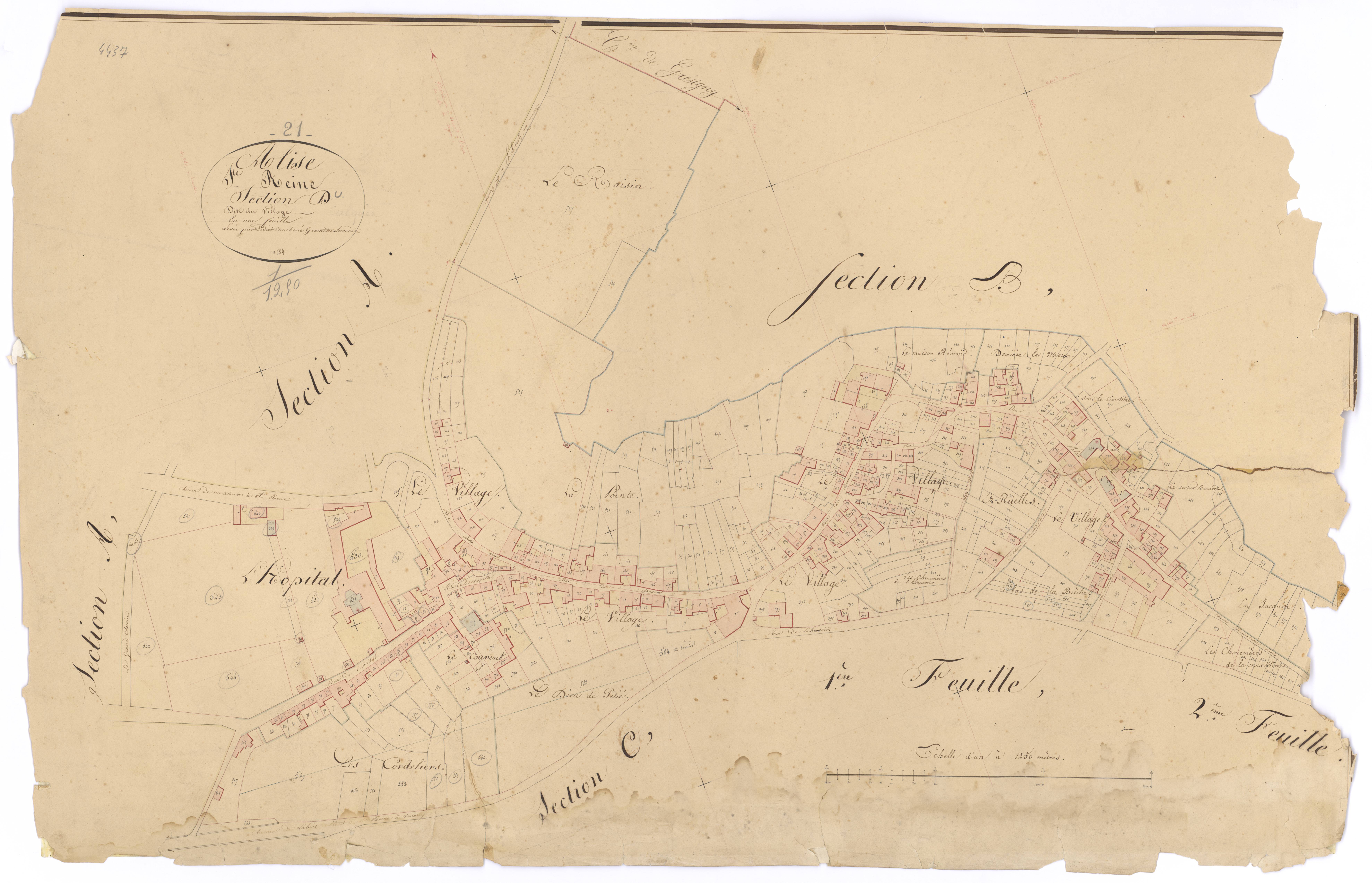 Alise-Sainte-Reine - Section D - 3 P PLAN 11/6
