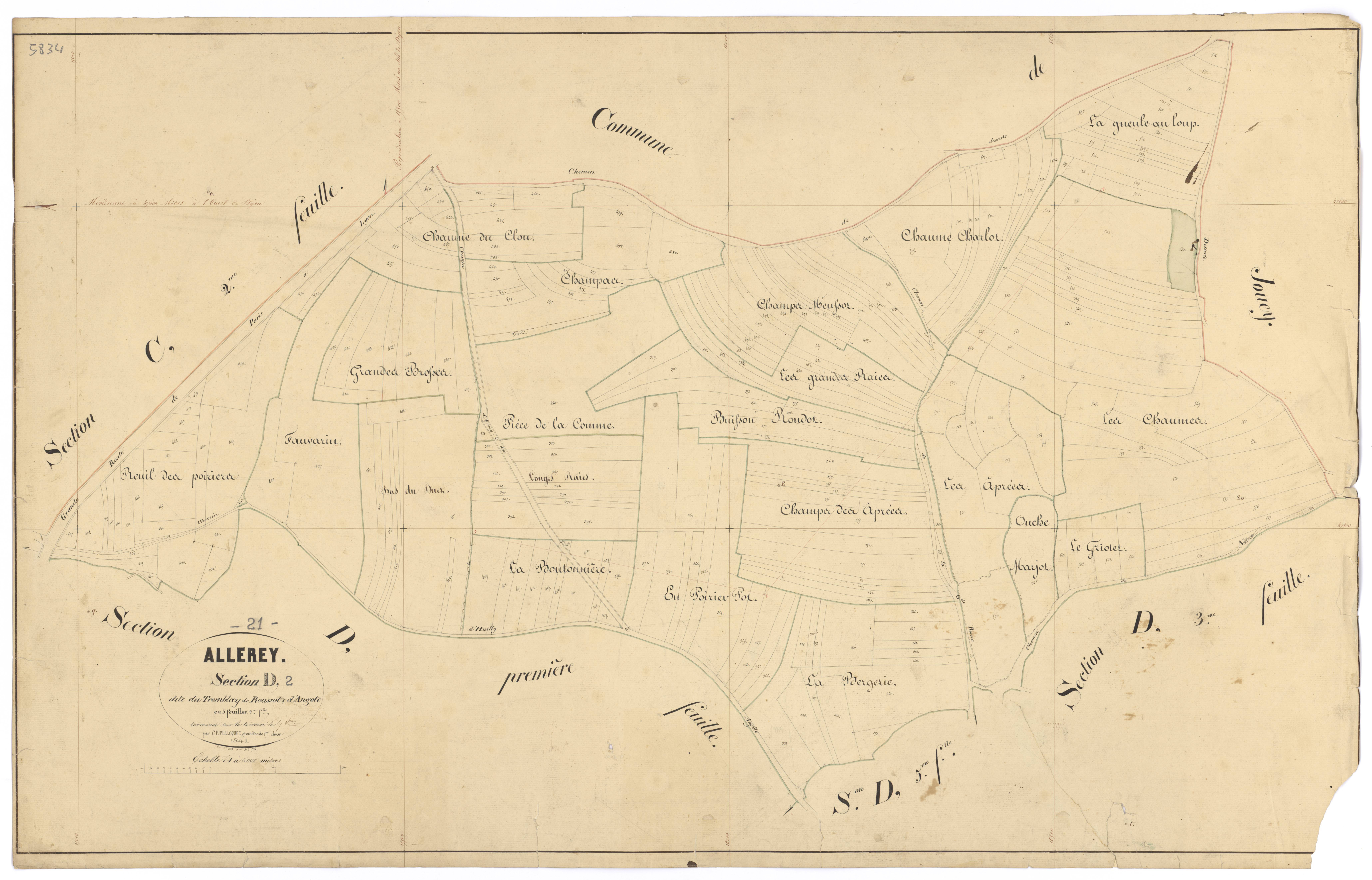 Allerey - Section D2 - 3 P PLAN 12/16