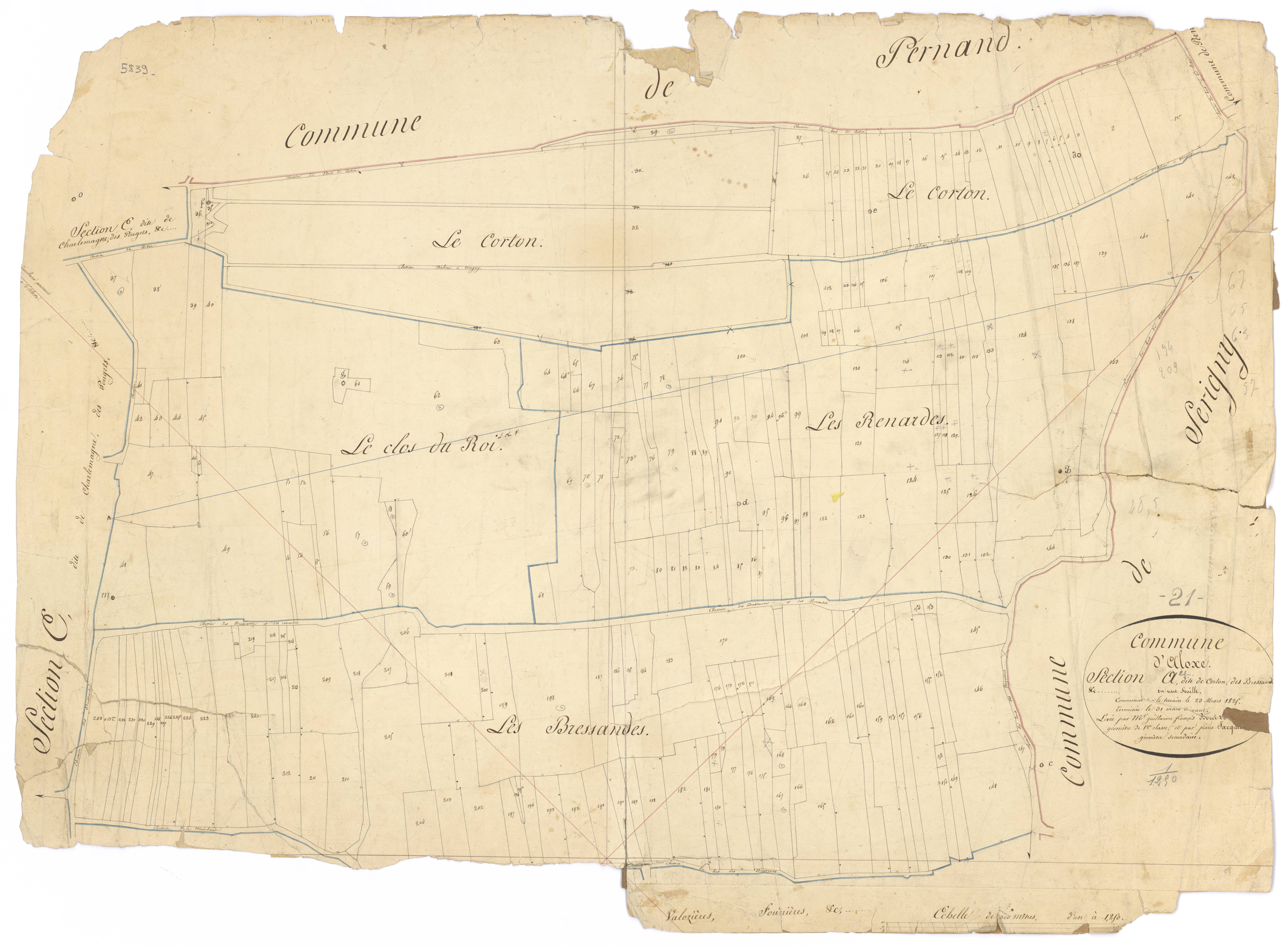 Aloxe-Corton - Section A - 3 P PLAN 13/2