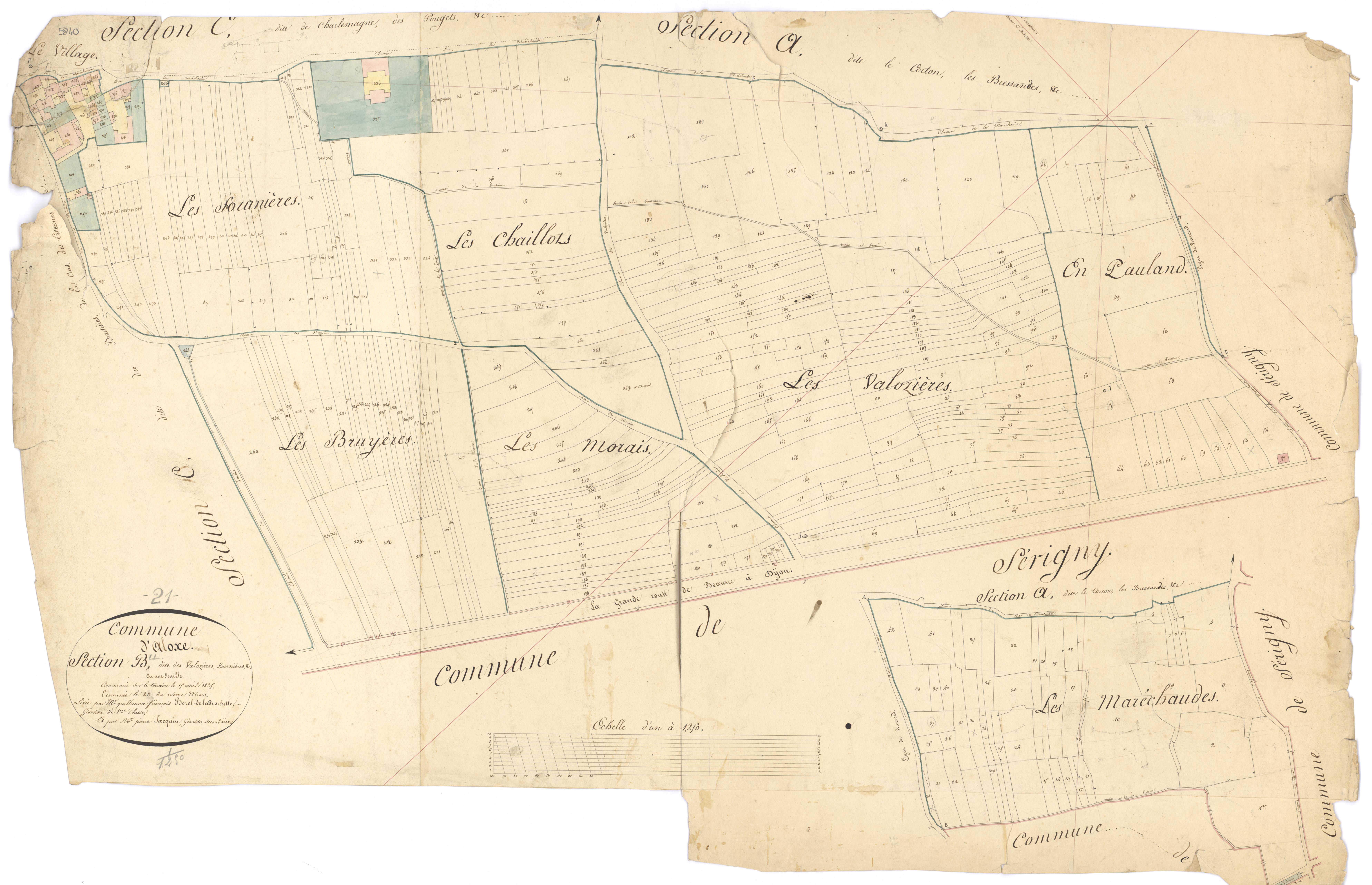 Aloxe-Corton - Section B - 3 P PLAN 13/3