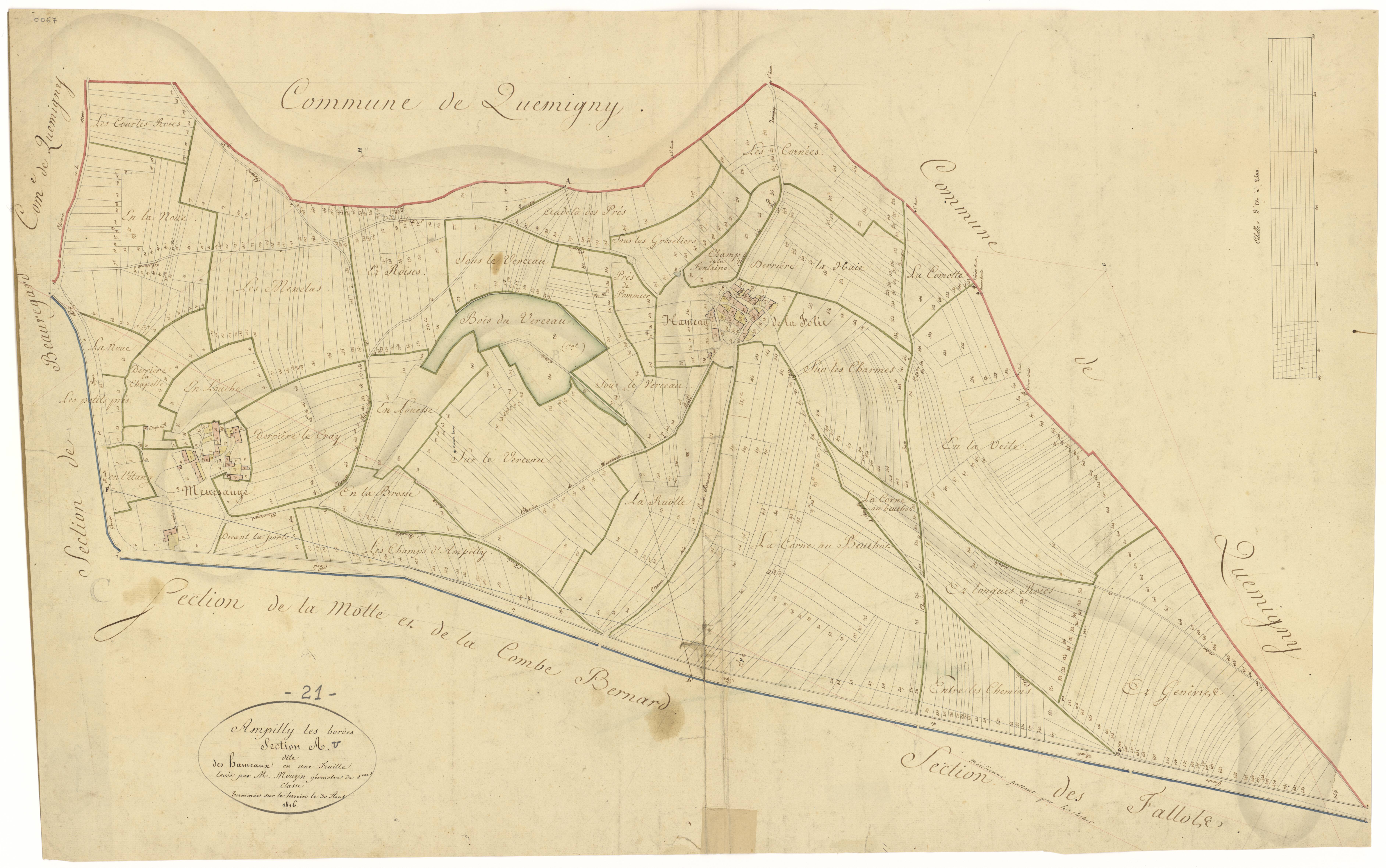 Ampilly-les-Bordes - Section A - 3 P PLAN 14/2