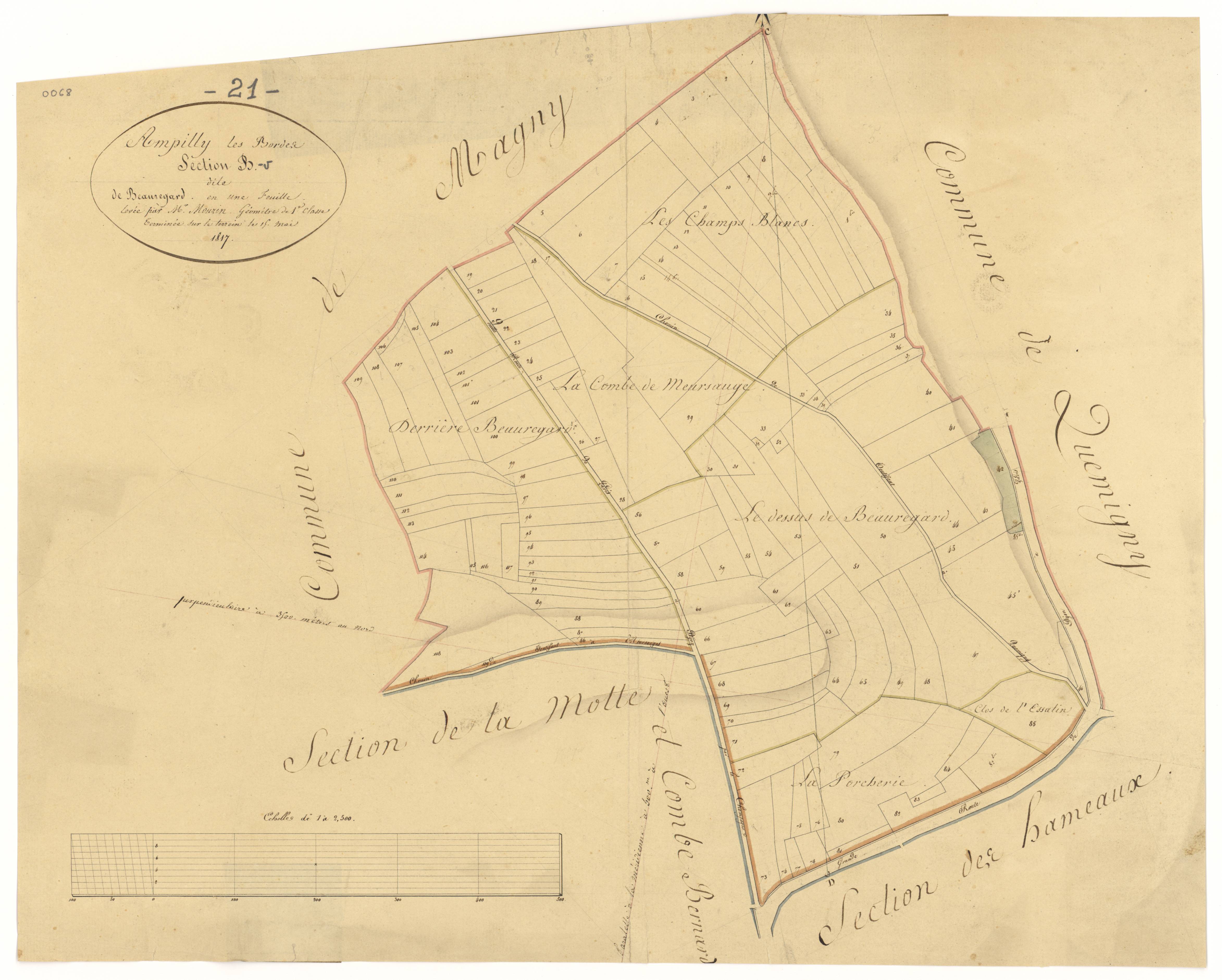Ampilly-les-Bordes - Section B - 3 P PLAN 14/3