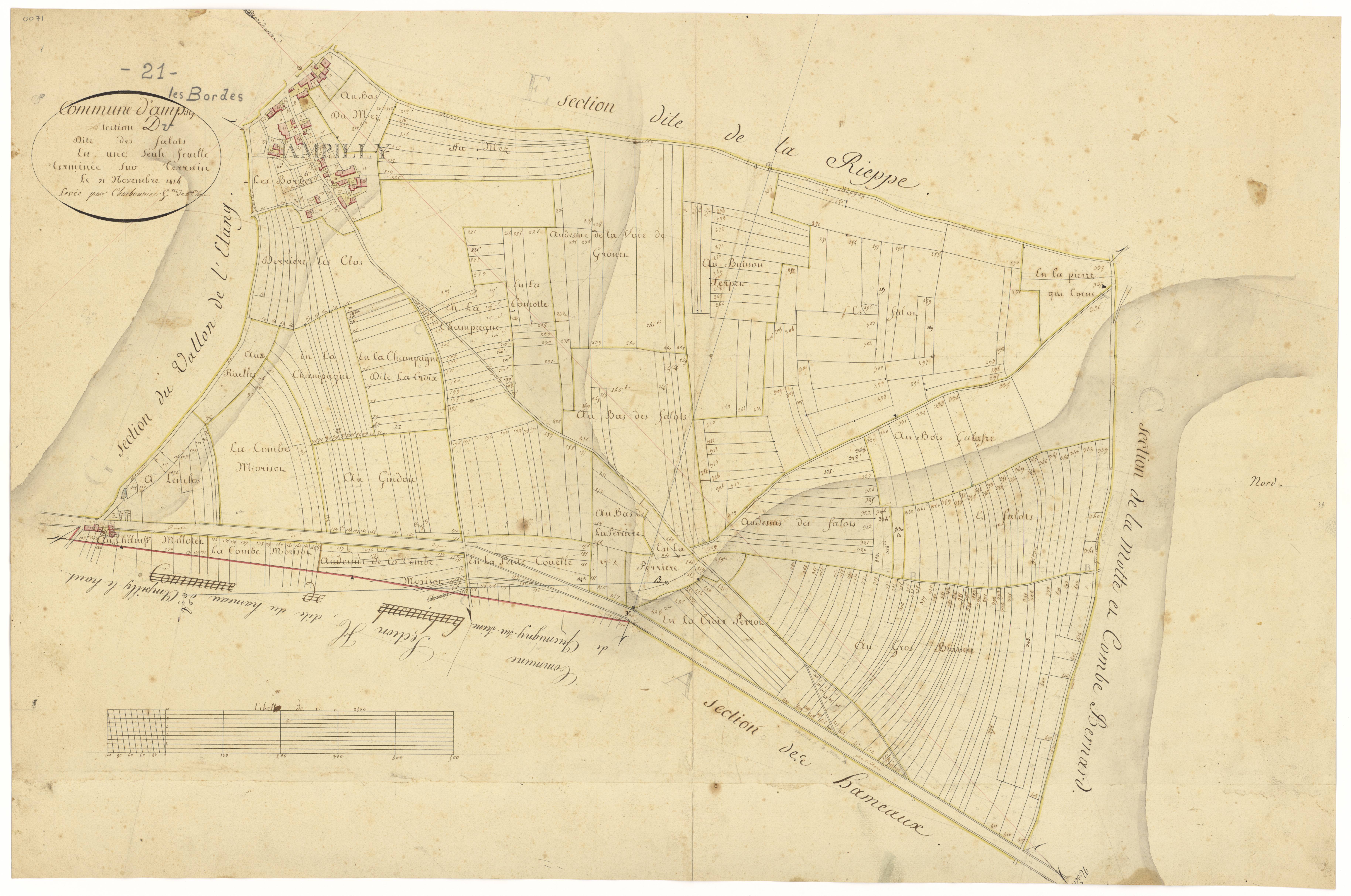 Ampilly-les-Bordes - Section D - 3 P PLAN 14/6