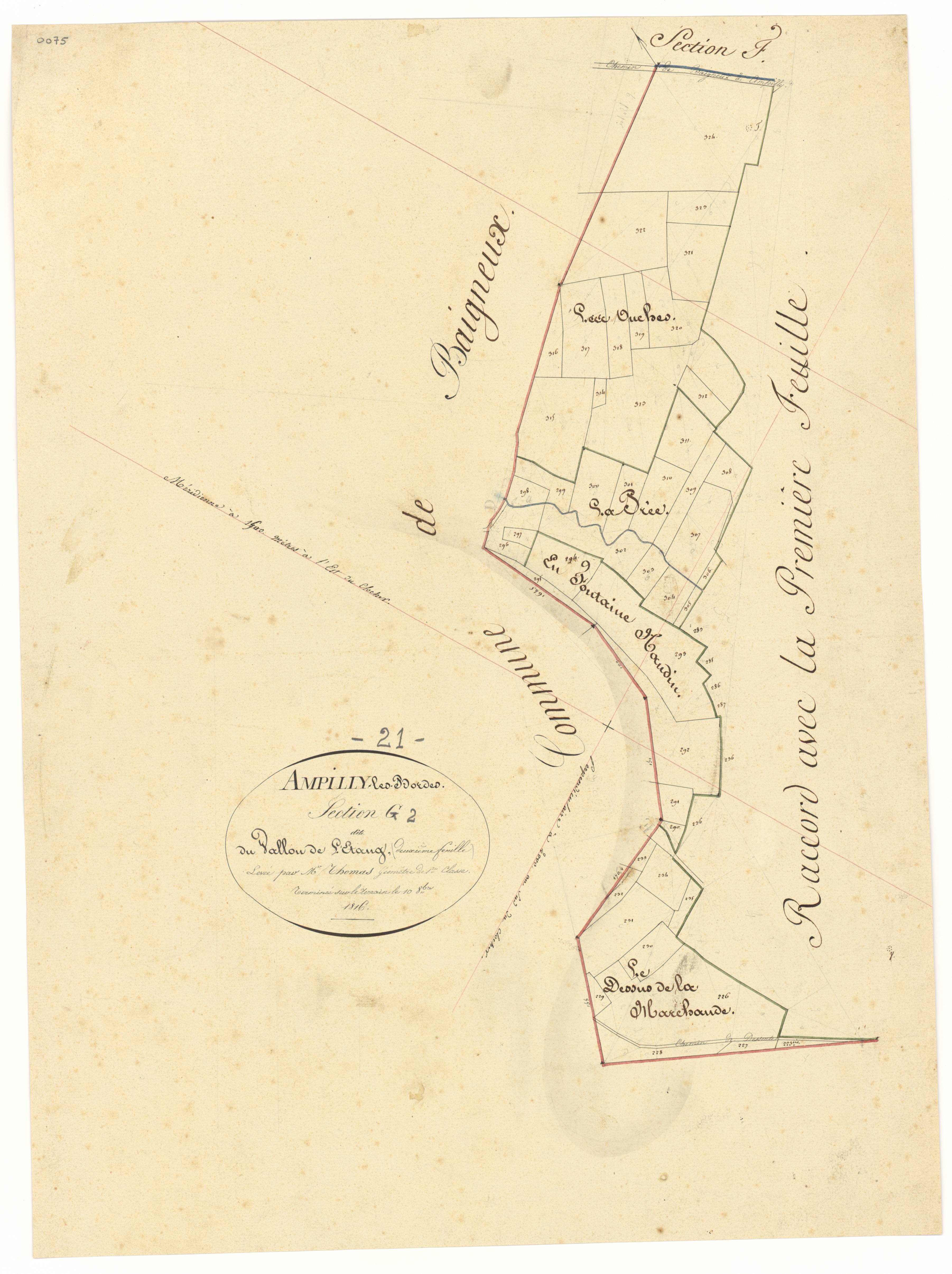 Ampilly-les-Bordes - Section G2 - 3 P PLAN 14/10