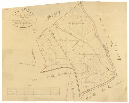 Ampilly-les-Bordes - Section B - 3 P PLAN 14/3