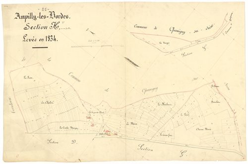 Ampilly-les-Bordes - Section H - 3 P PLAN 14/11
