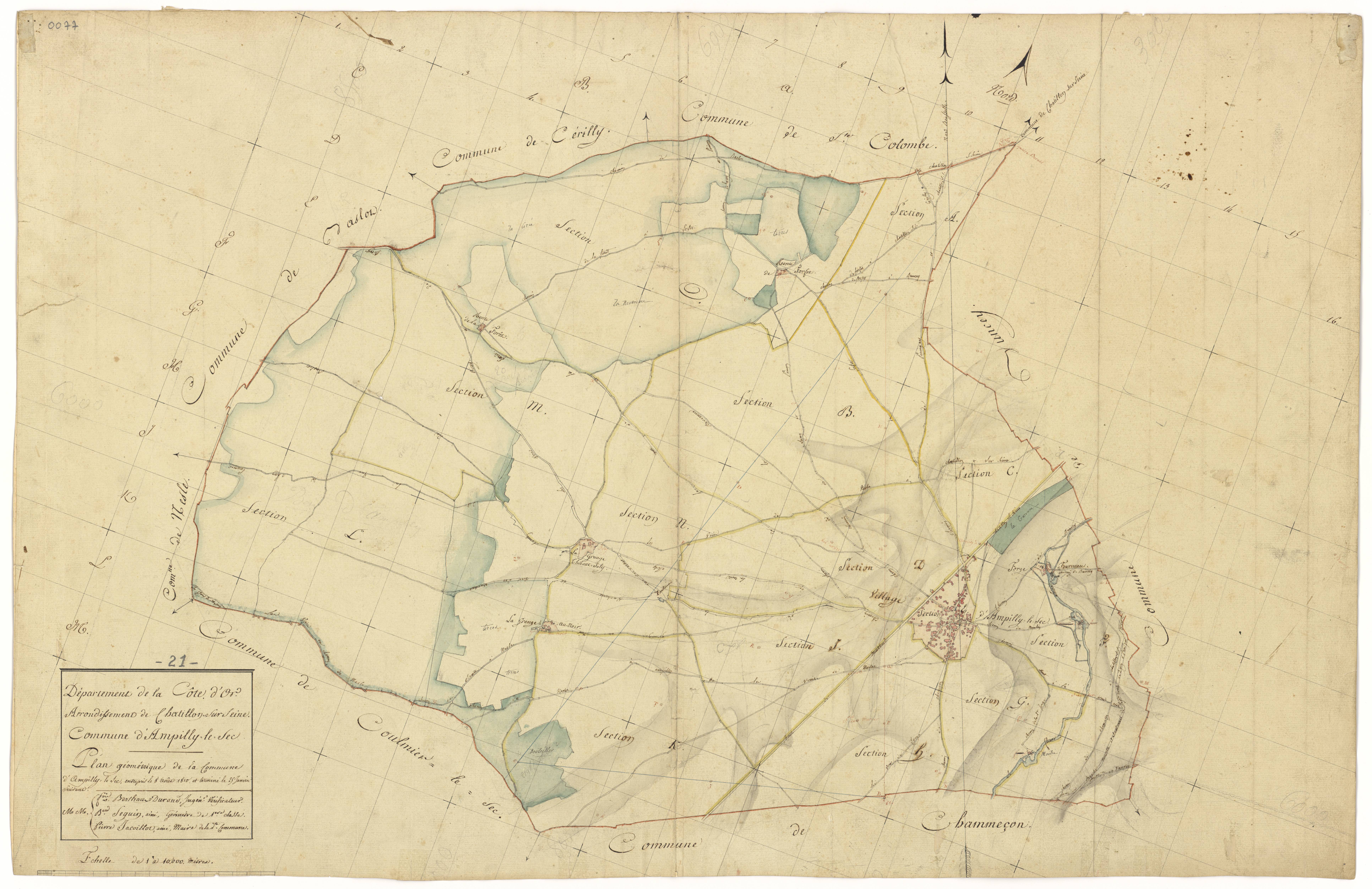 Ampilly-le-Sec - Tableau d'assemblage - 3 P PLAN 15/1