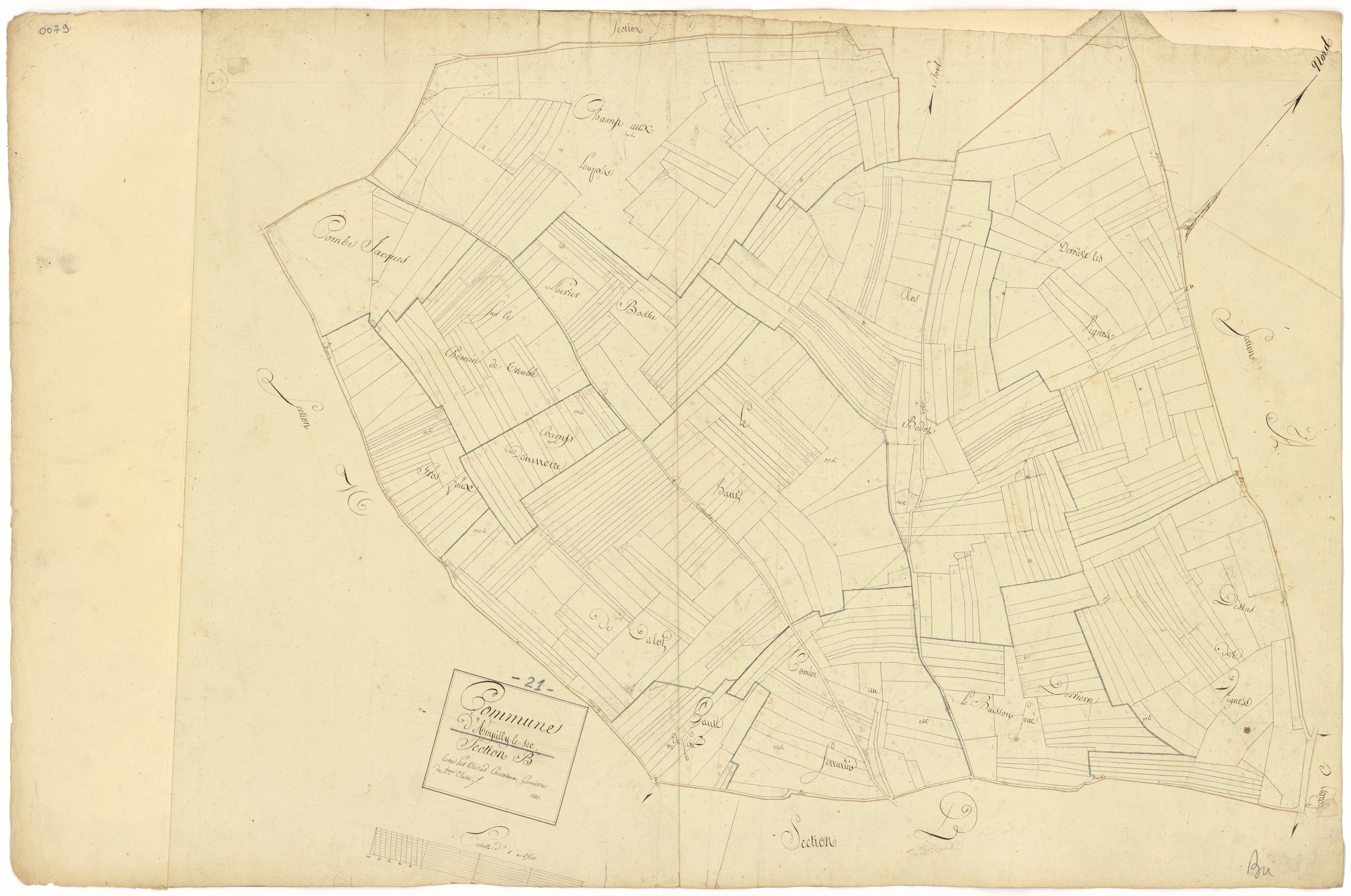 Ampilly-le-Sec - Section B - 3 P PLAN 15/3