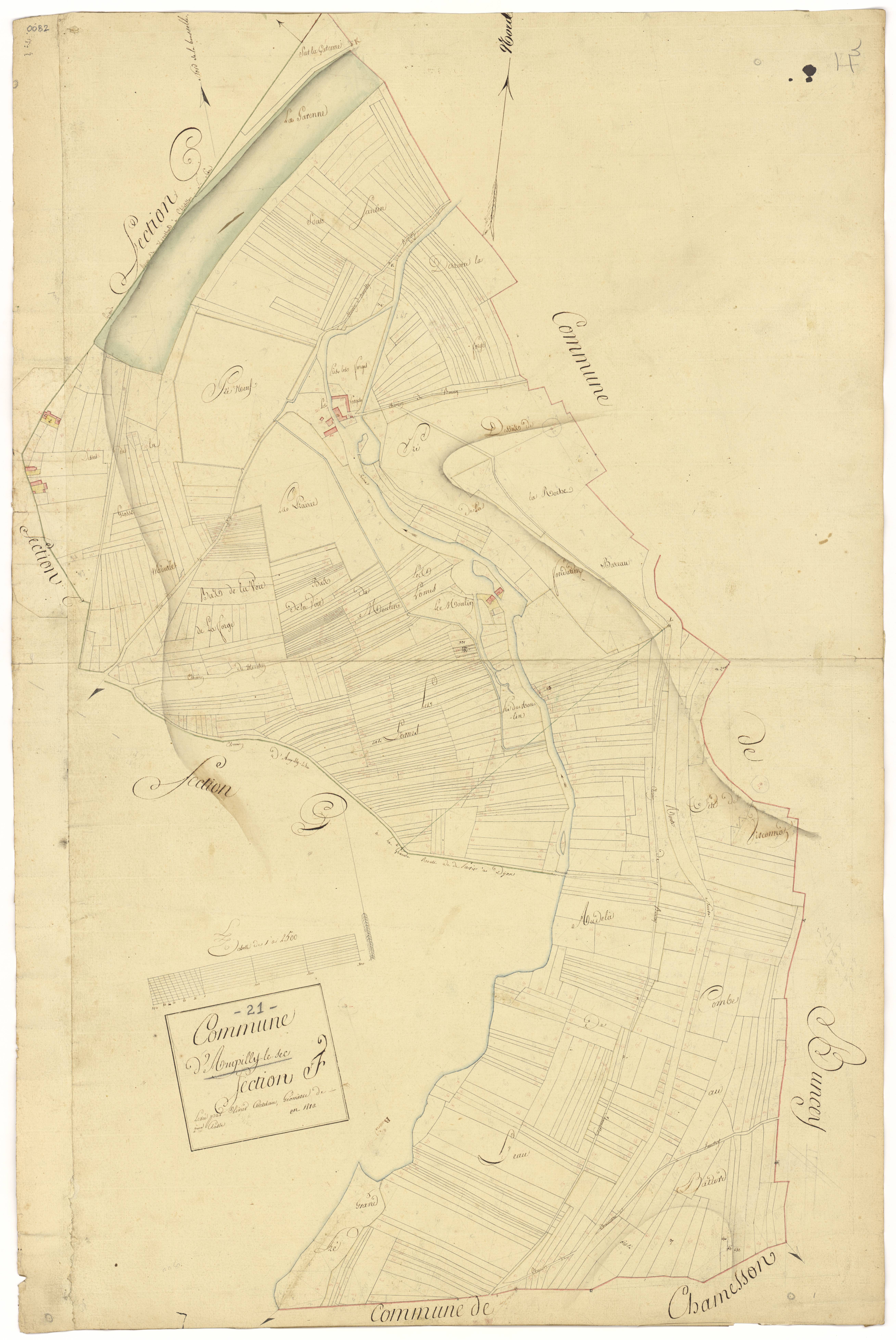 Ampilly-le-Sec - Section F - 3 P PLAN 15/6