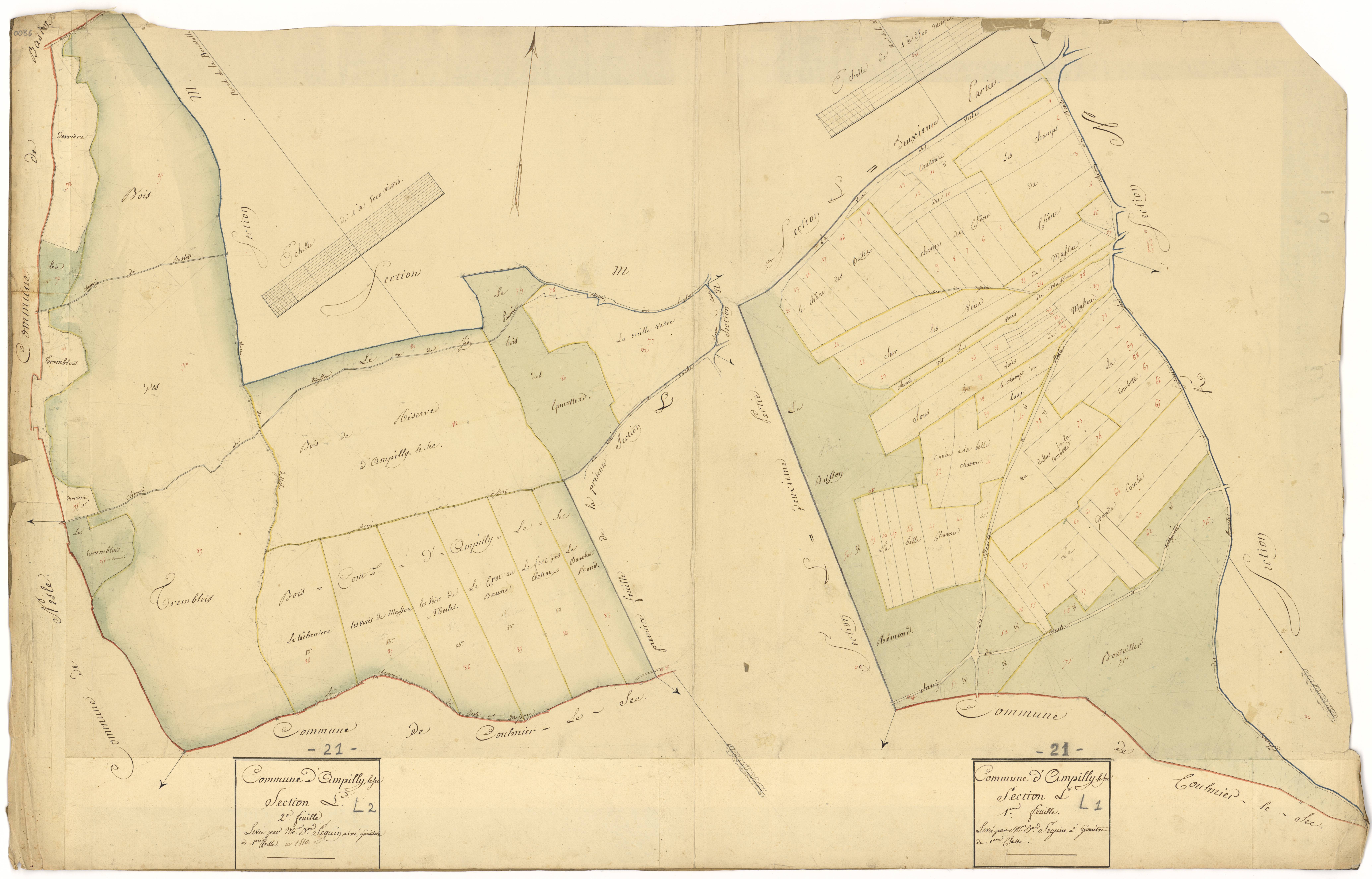 Ampilly-le-Sec - Sections L1 et L2 - 3 P PLAN 15/10