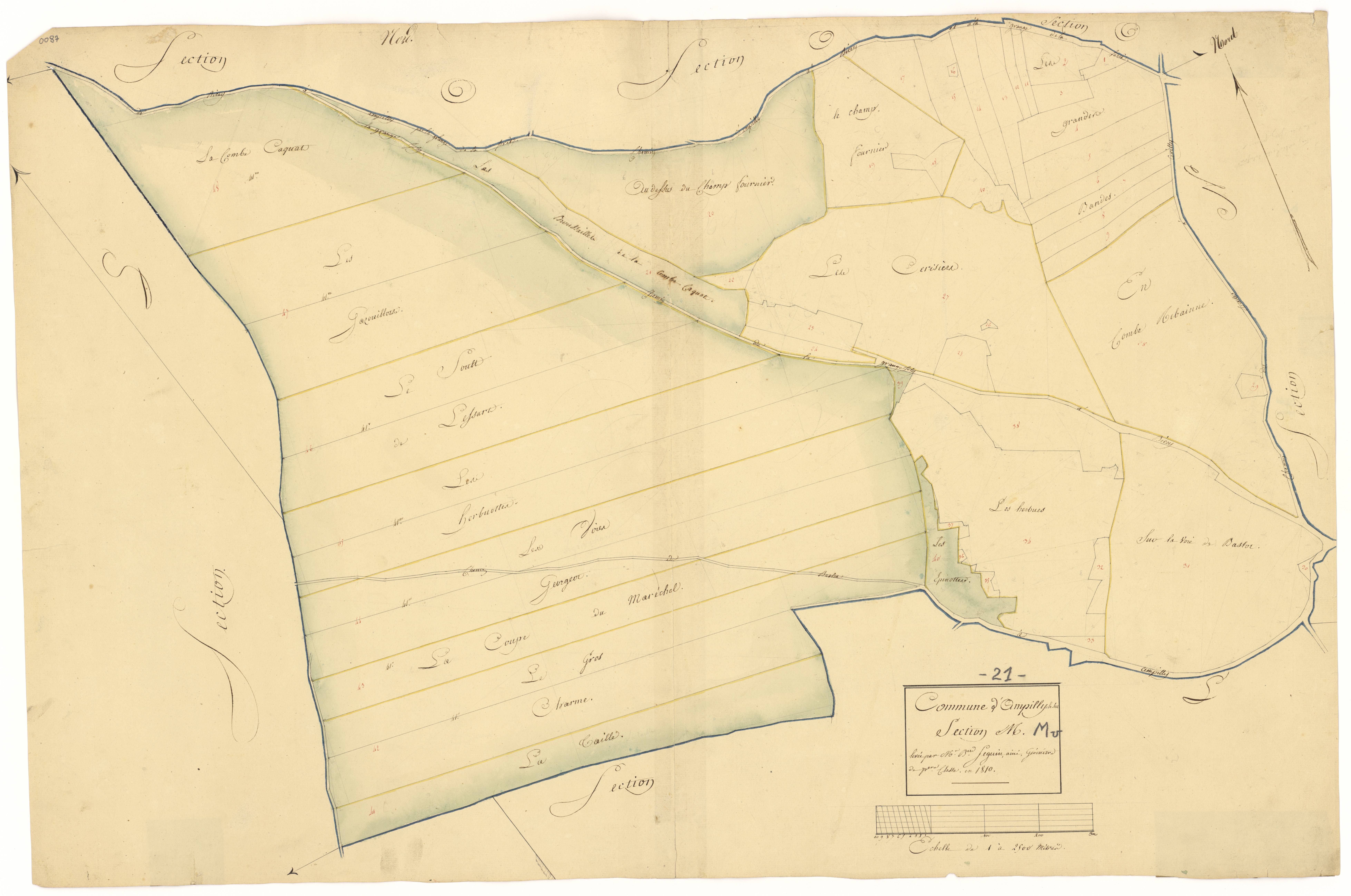 Ampilly-le-Sec - Section M - 3 P PLAN 15/11