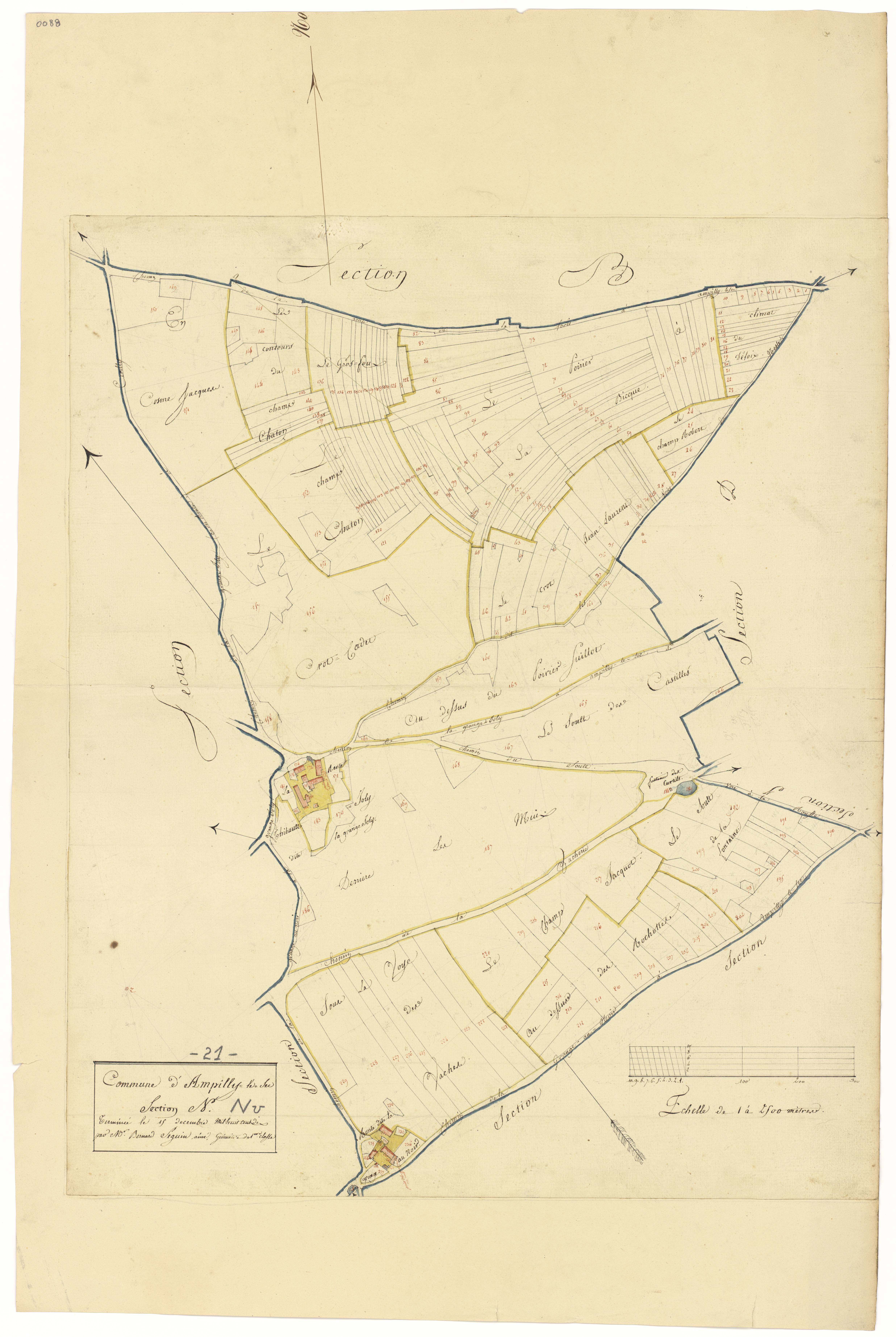 Ampilly-le-Sec - Section N - 3 P PLAN 15/12