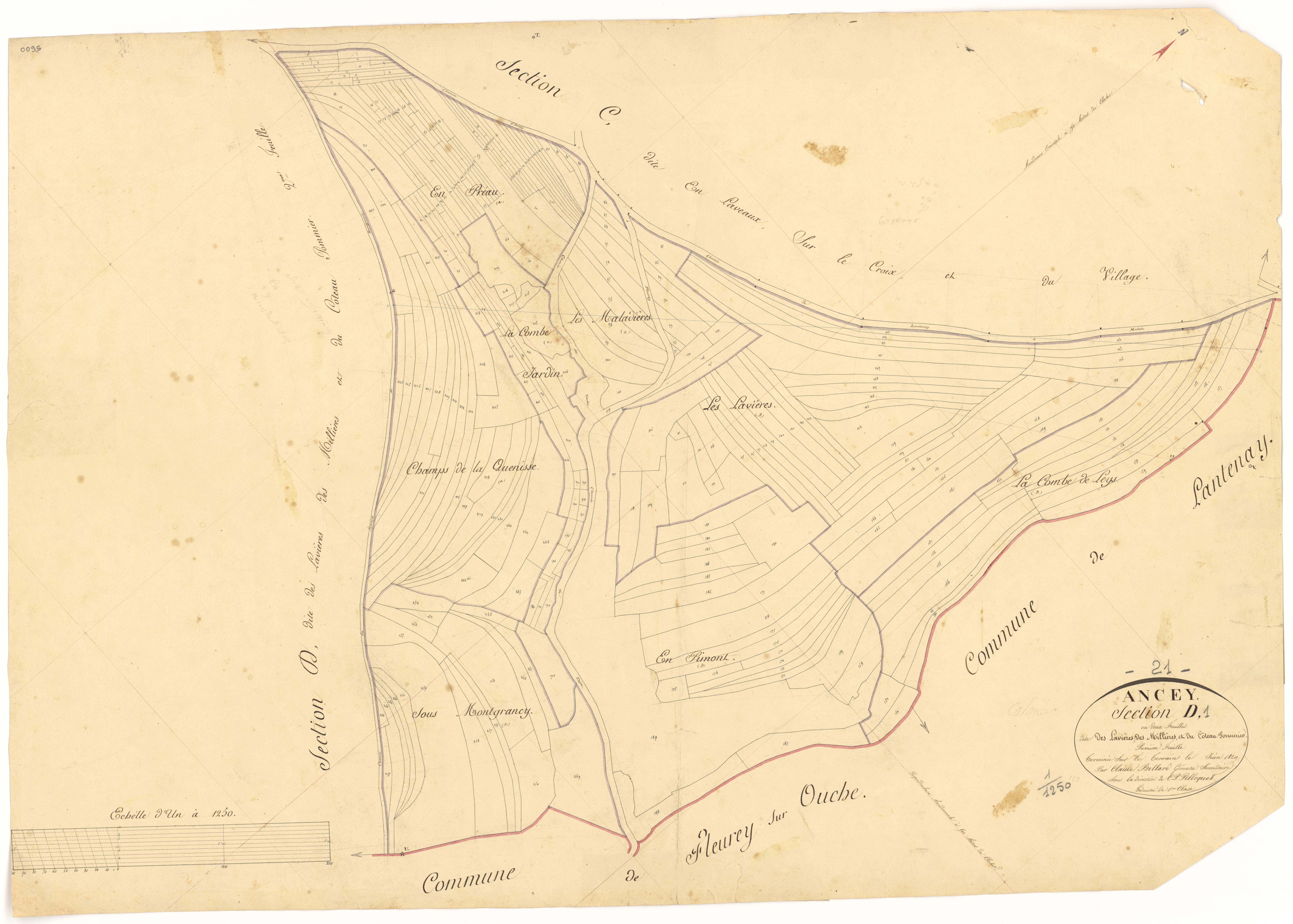 Ancey - Section D1 - 3 P PLAN 16/6