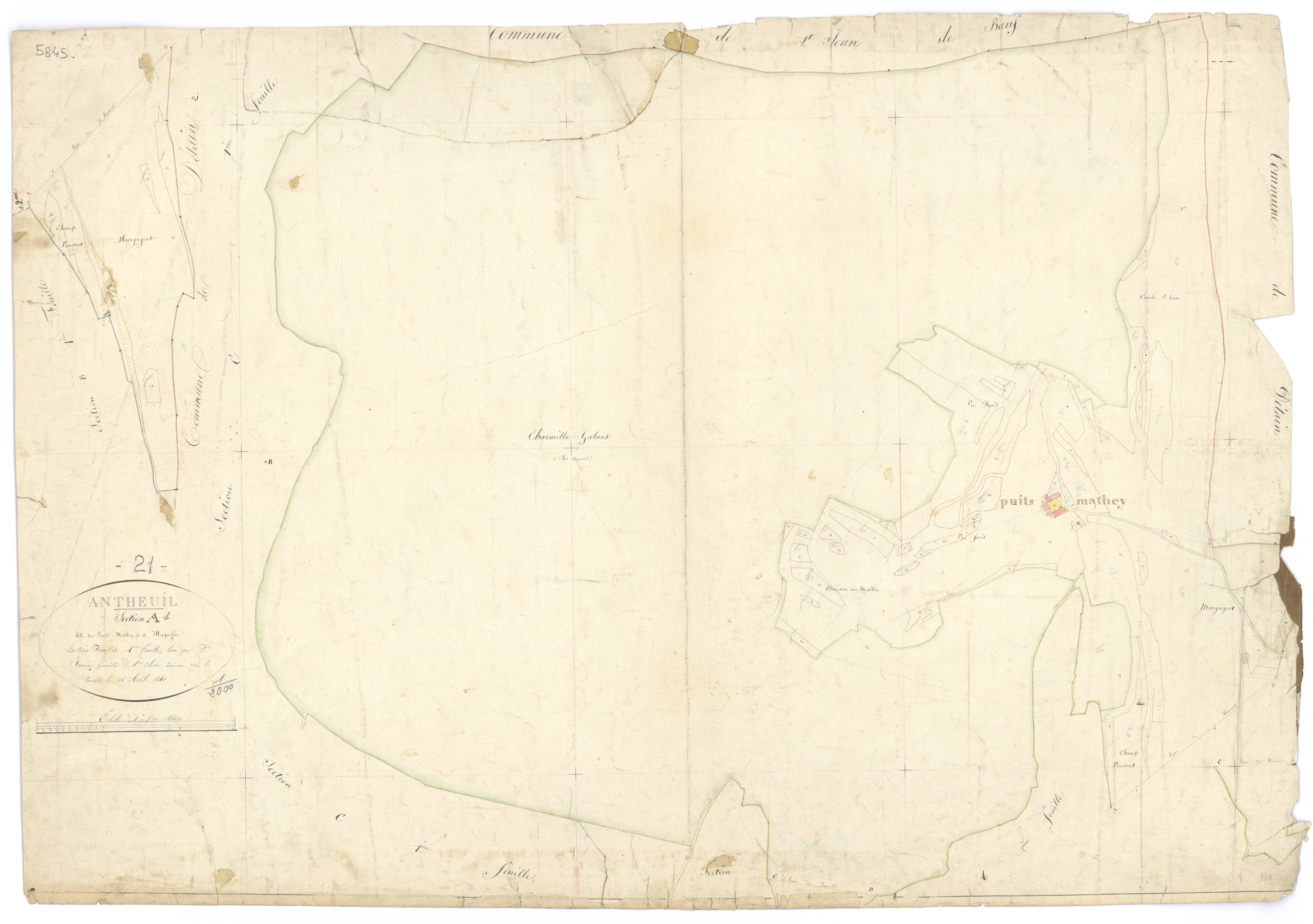 Antheuil - Section A1 - 3 P PLAN 17/2