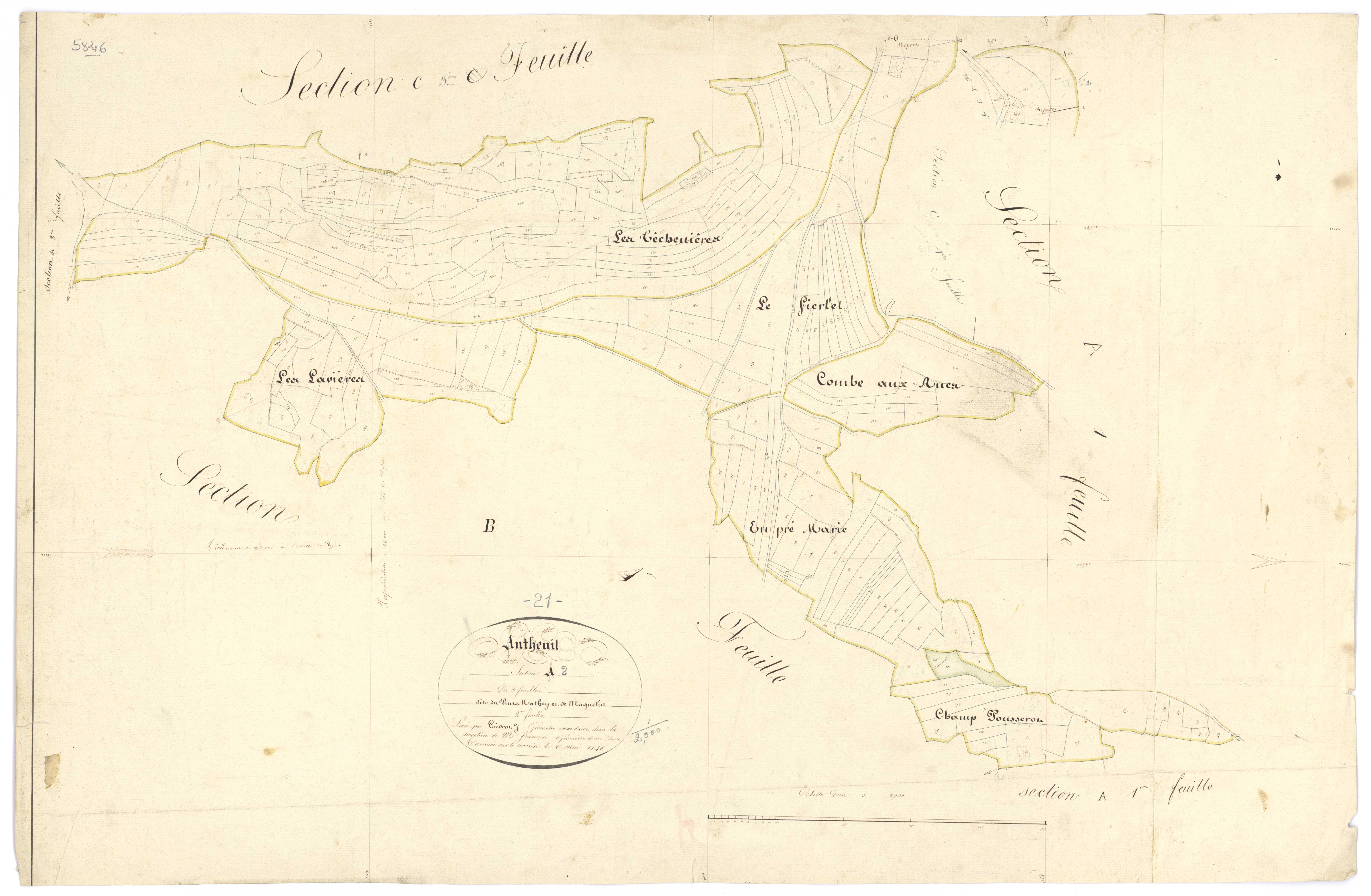 Antheuil - Section A2 - 3 P PLAN 17/3