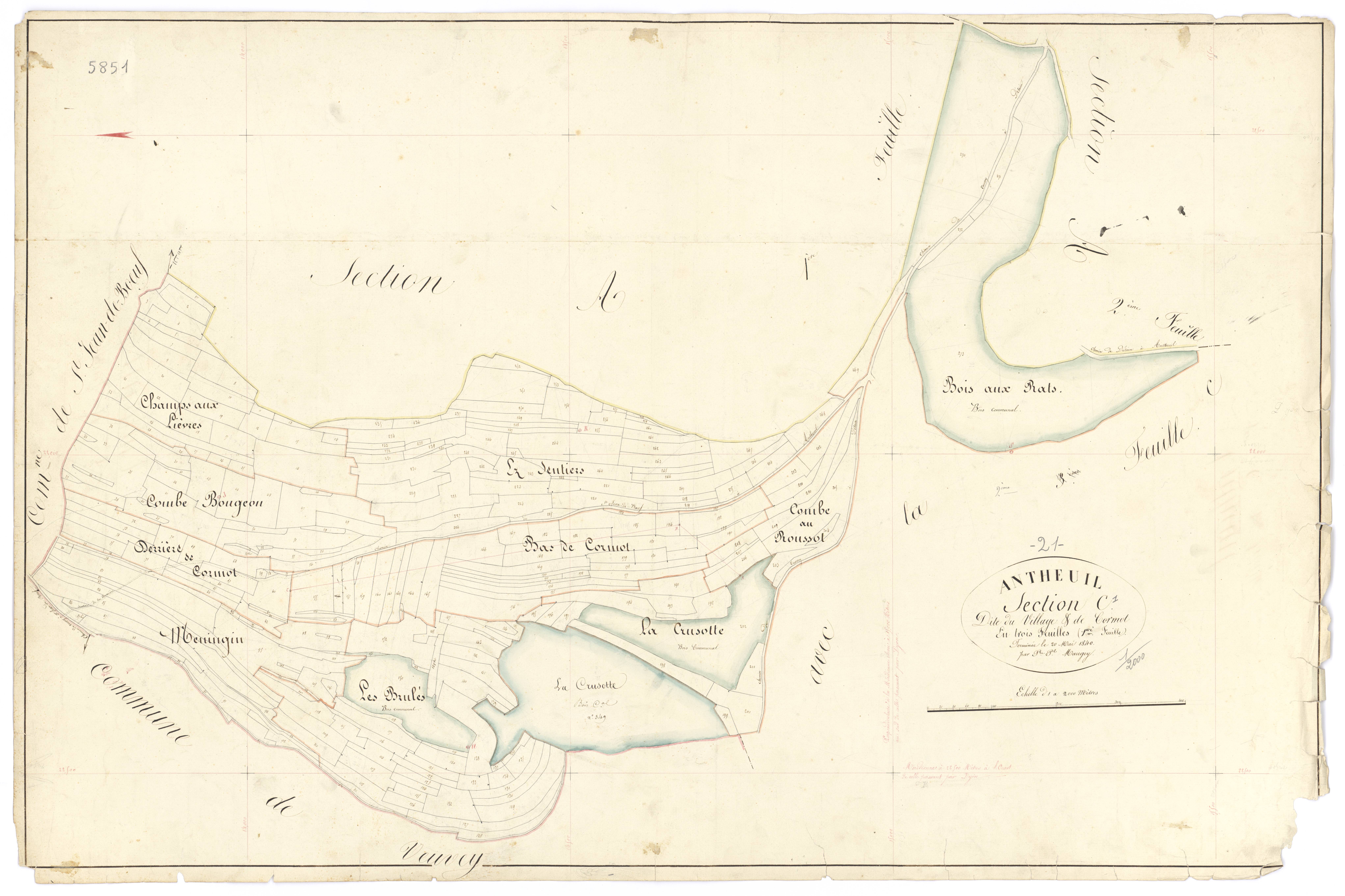 Antheuil - Section C1 - 3 P PLAN 17/8