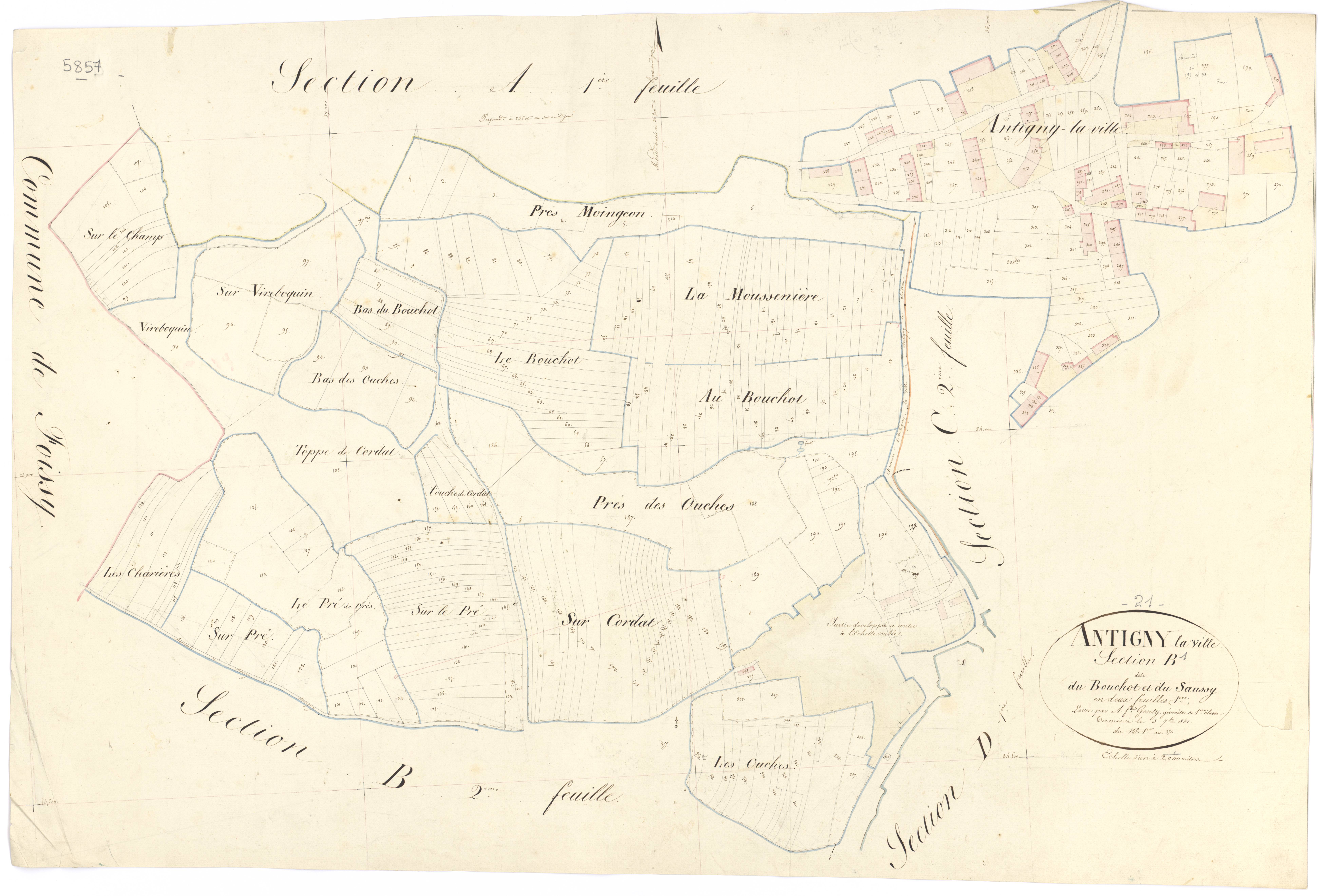 Antigny-la-Ville - Section B1 - 3 P PLAN 18/4