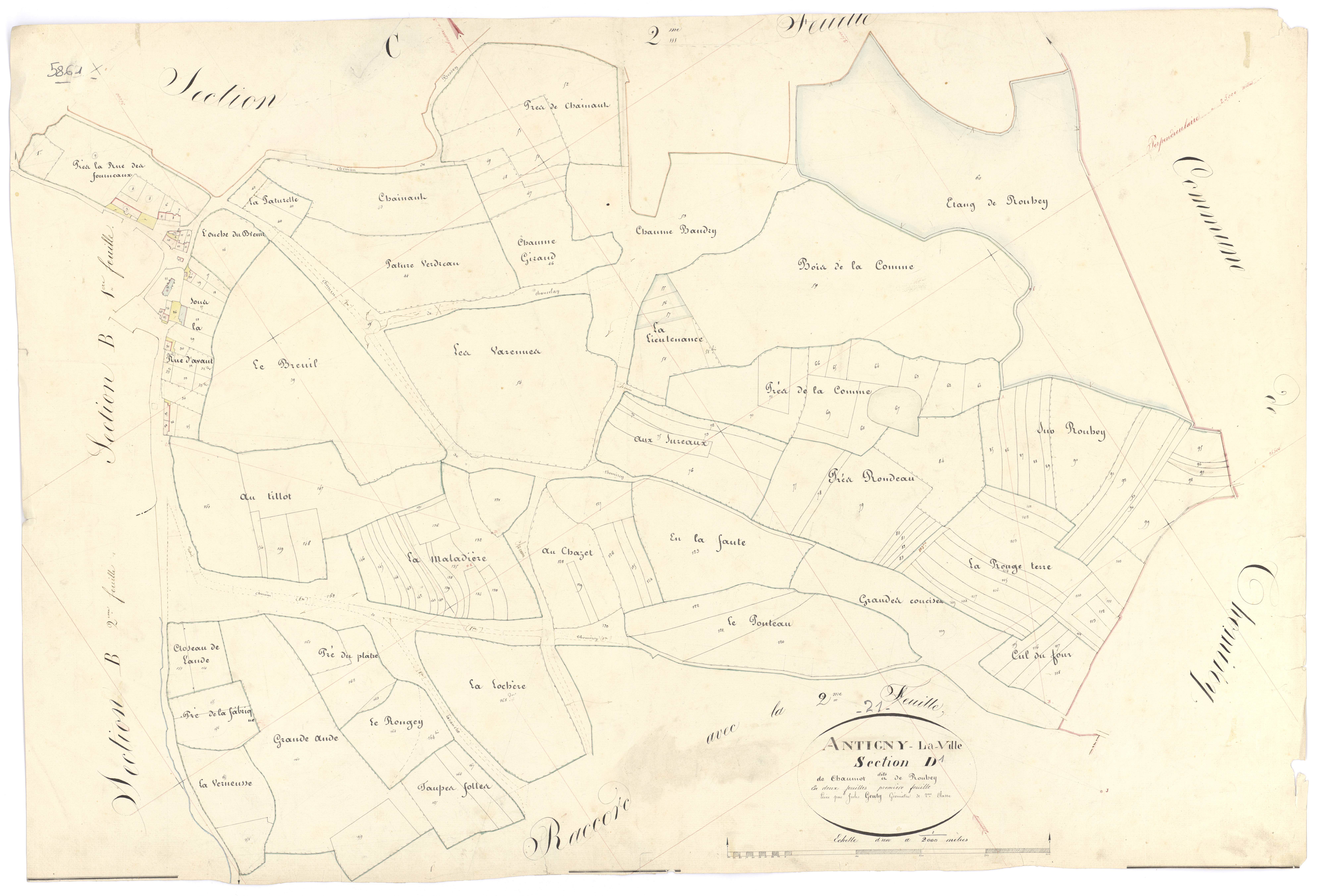 Antigny-la-Ville - Section D1 - 3 P PLAN 18/8
