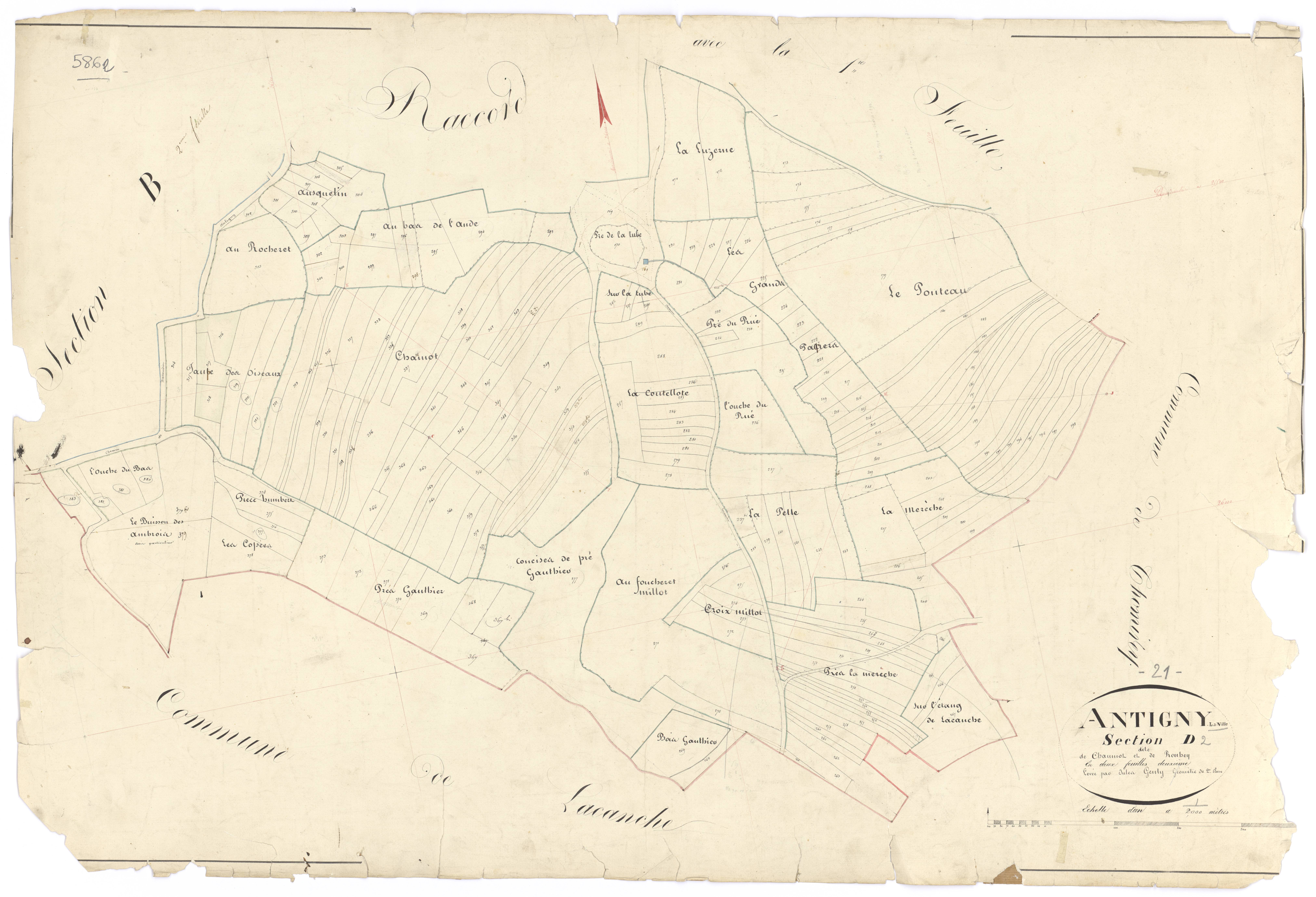 Antigny-la-Ville - Section D2 - 3 P PLAN 18/9