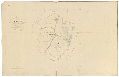 Antigny-la-Ville - Tableau d'assemblage - 3 P PLAN 18/1