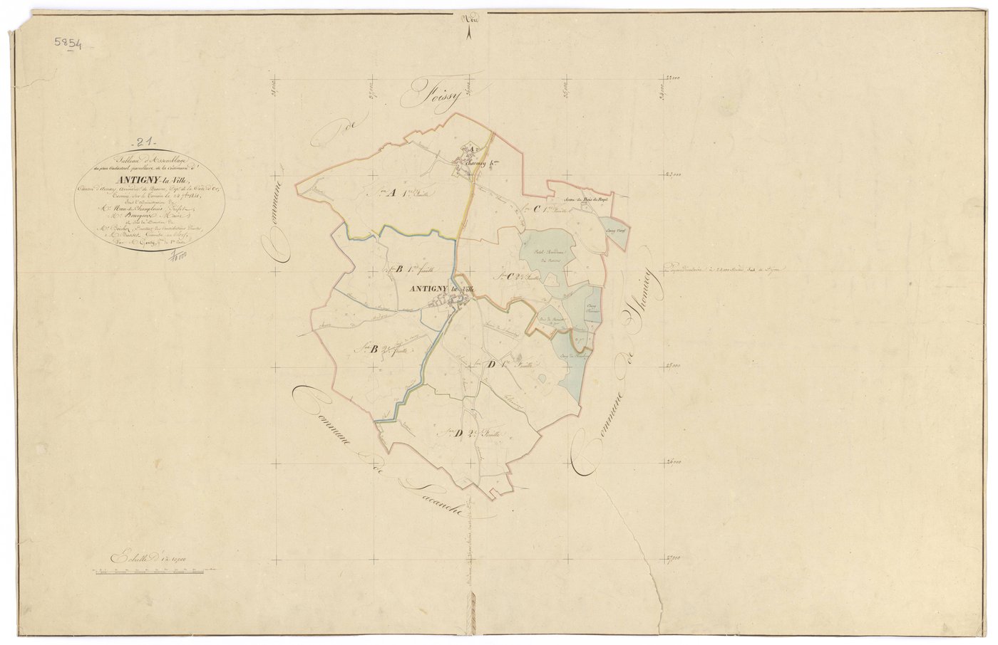 Antigny-la-Ville - Tableau d'assemblage - 3 P PLAN 18/1