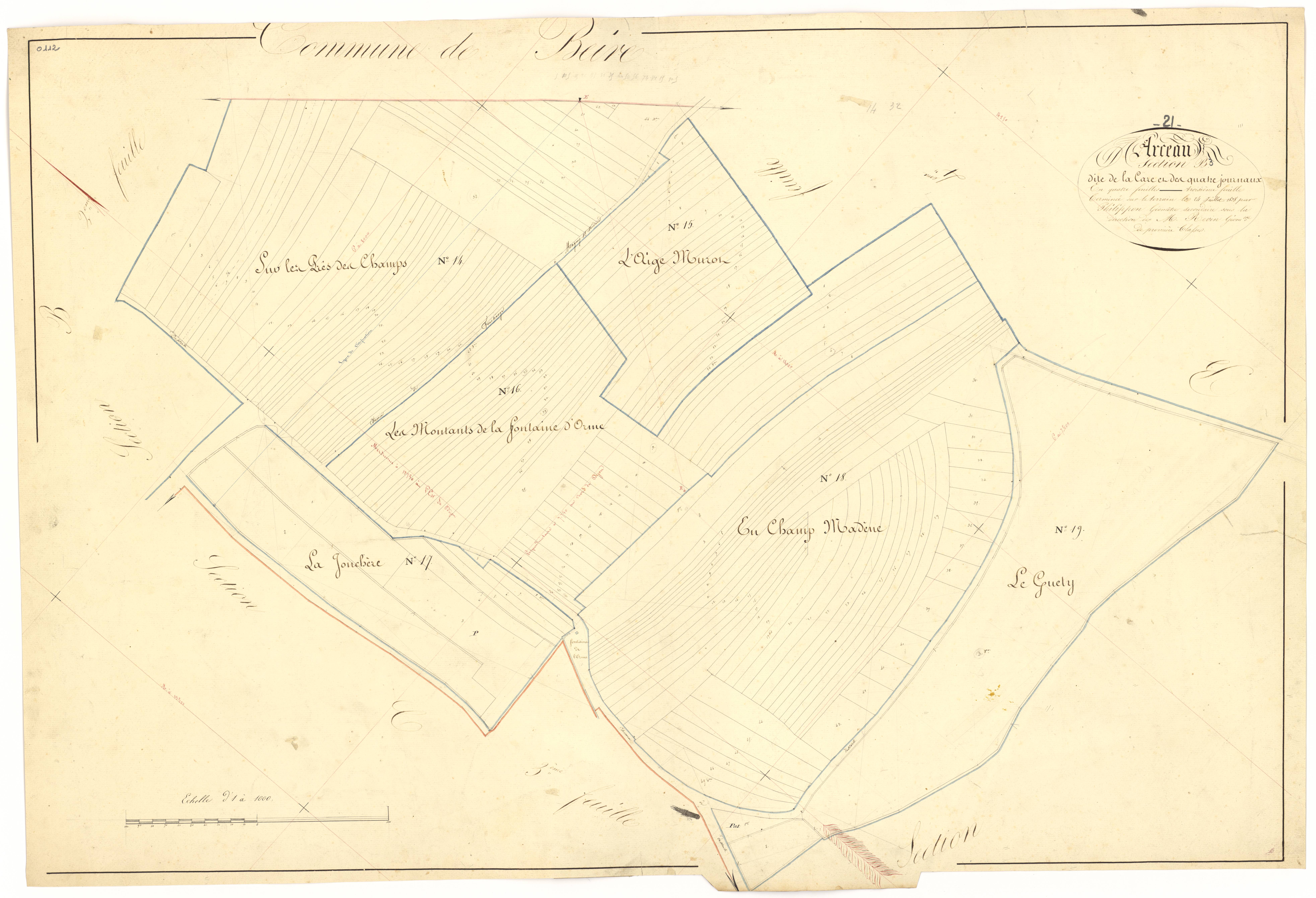Arceau - Section B3 - 3 P PLAN 19/12