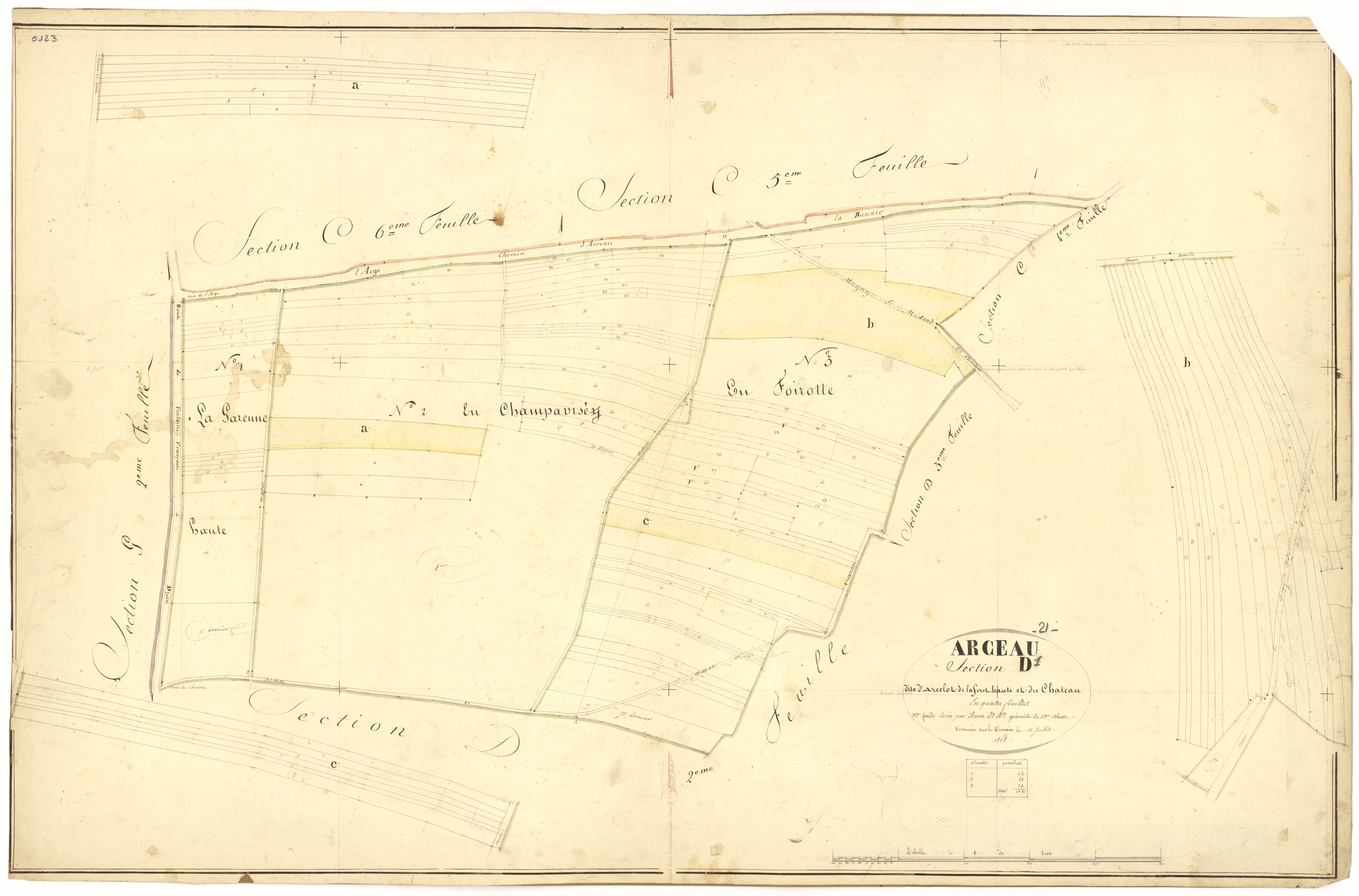 Arceau - Section D1 - 3 P PLAN 19/23