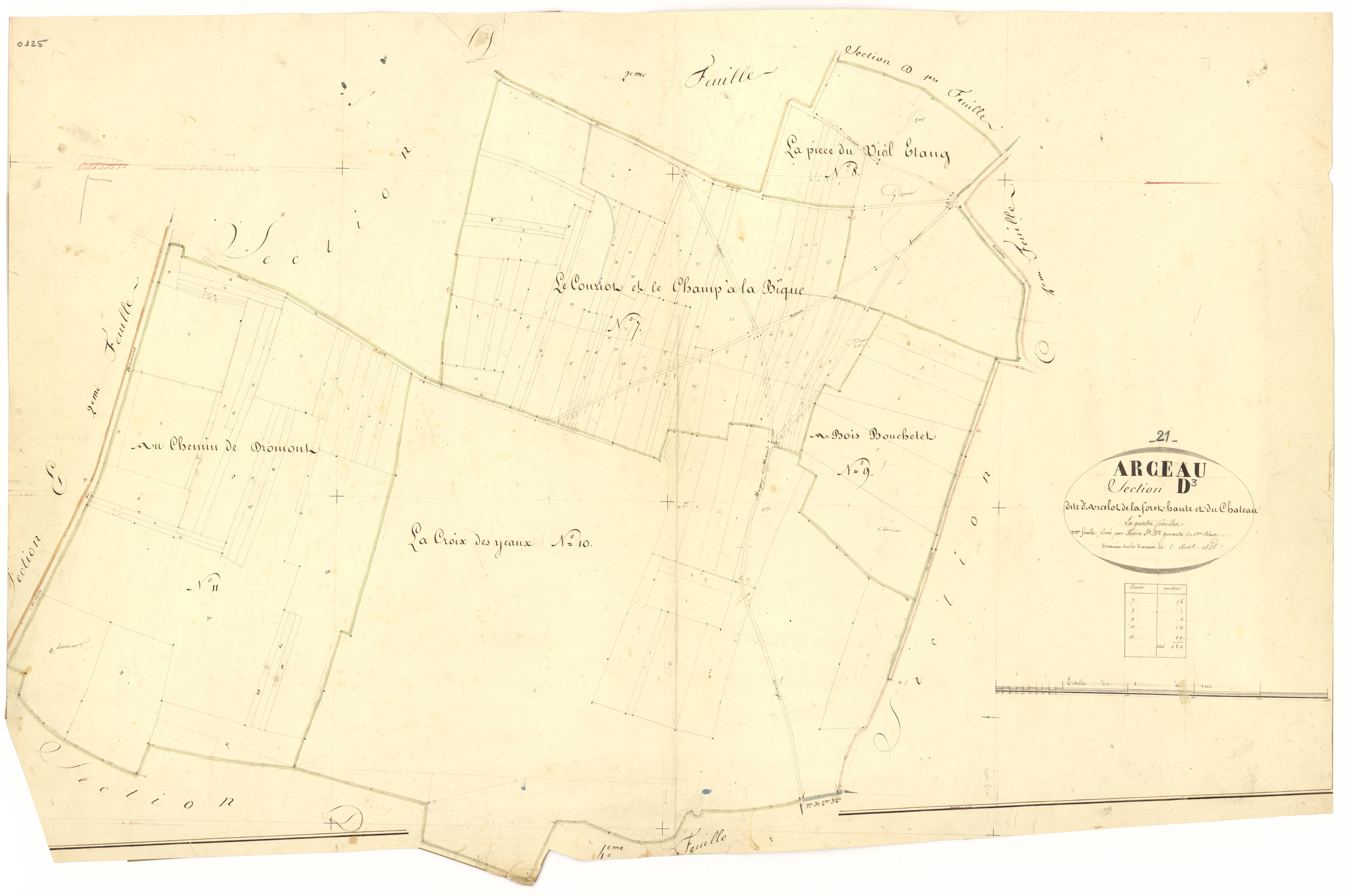 Arceau - Section D3 - 3 P PLAN 19/25