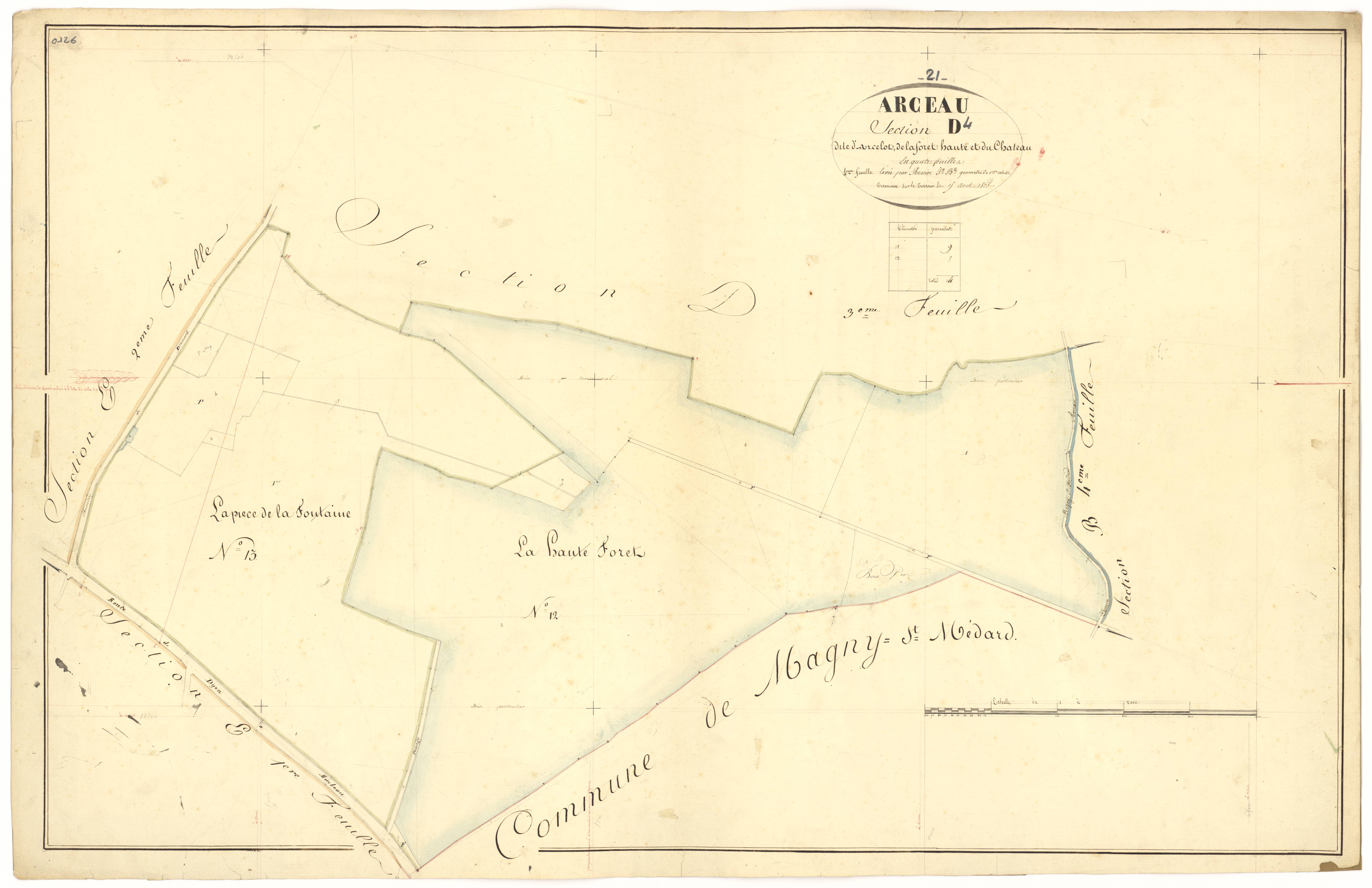 Arceau - Section D4 - 3 P PLAN 19/26