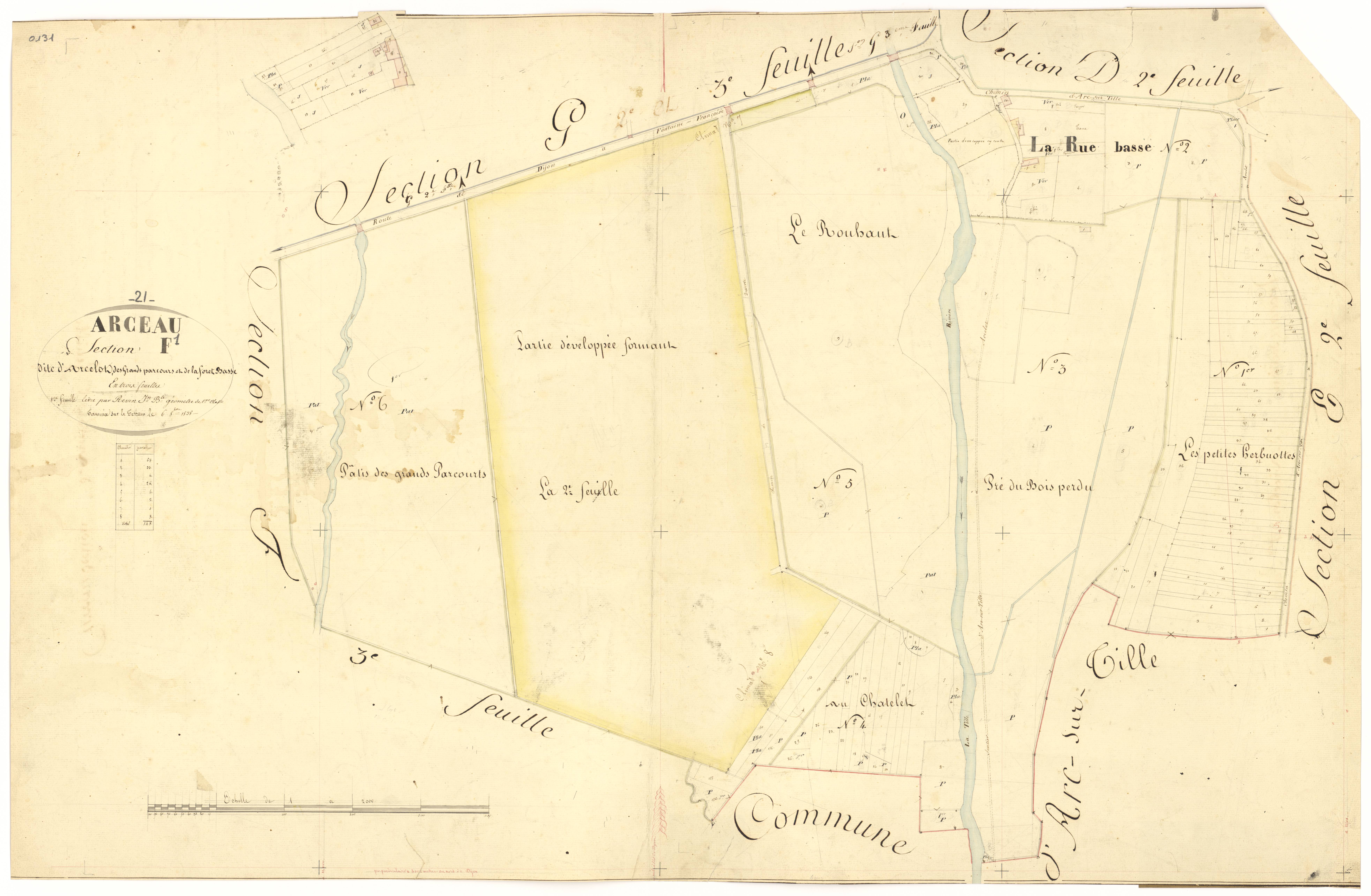 Arceau - Section F1 - 3 P PLAN 19/31