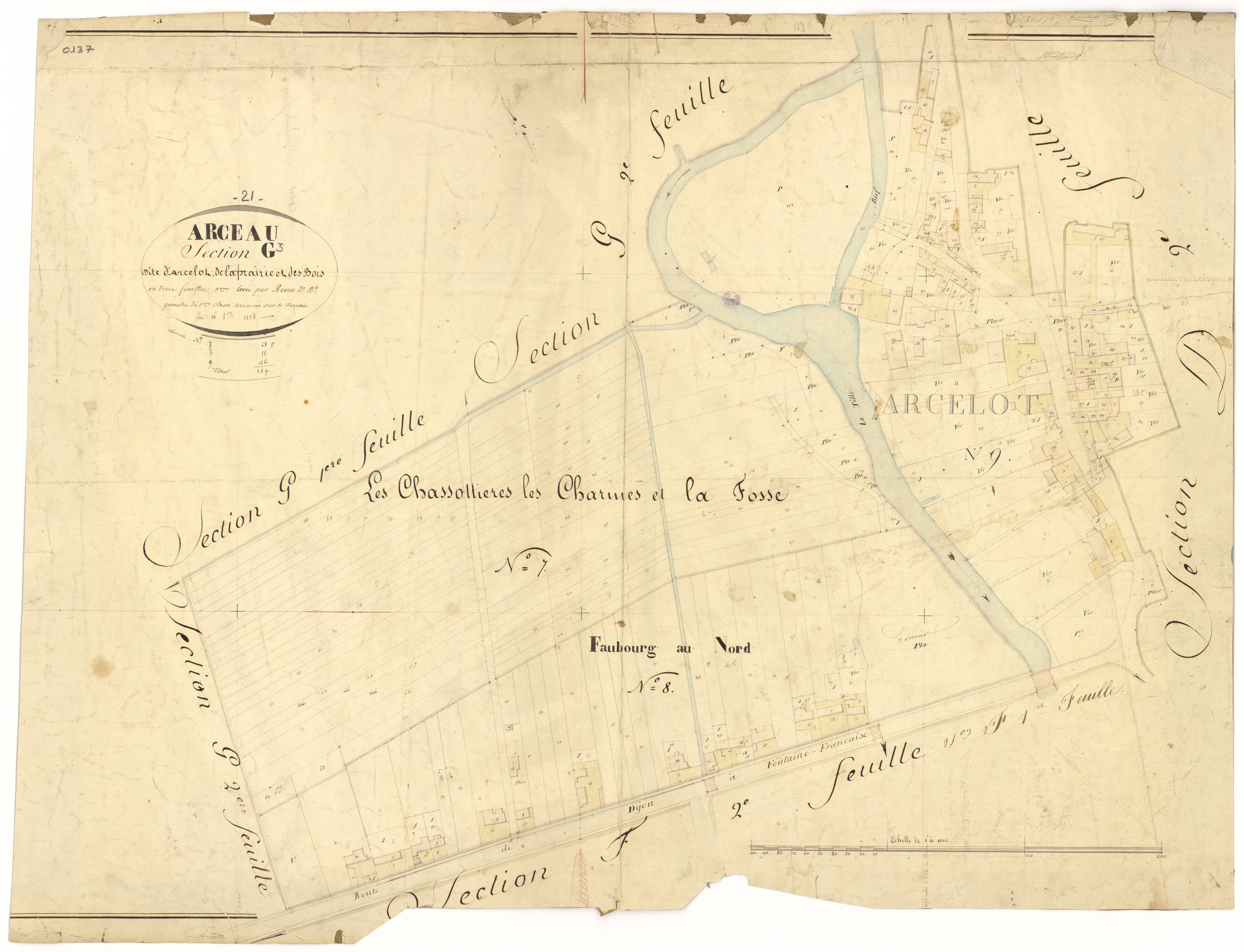 Arceau - Section G3 - 3 P PLAN 19/37