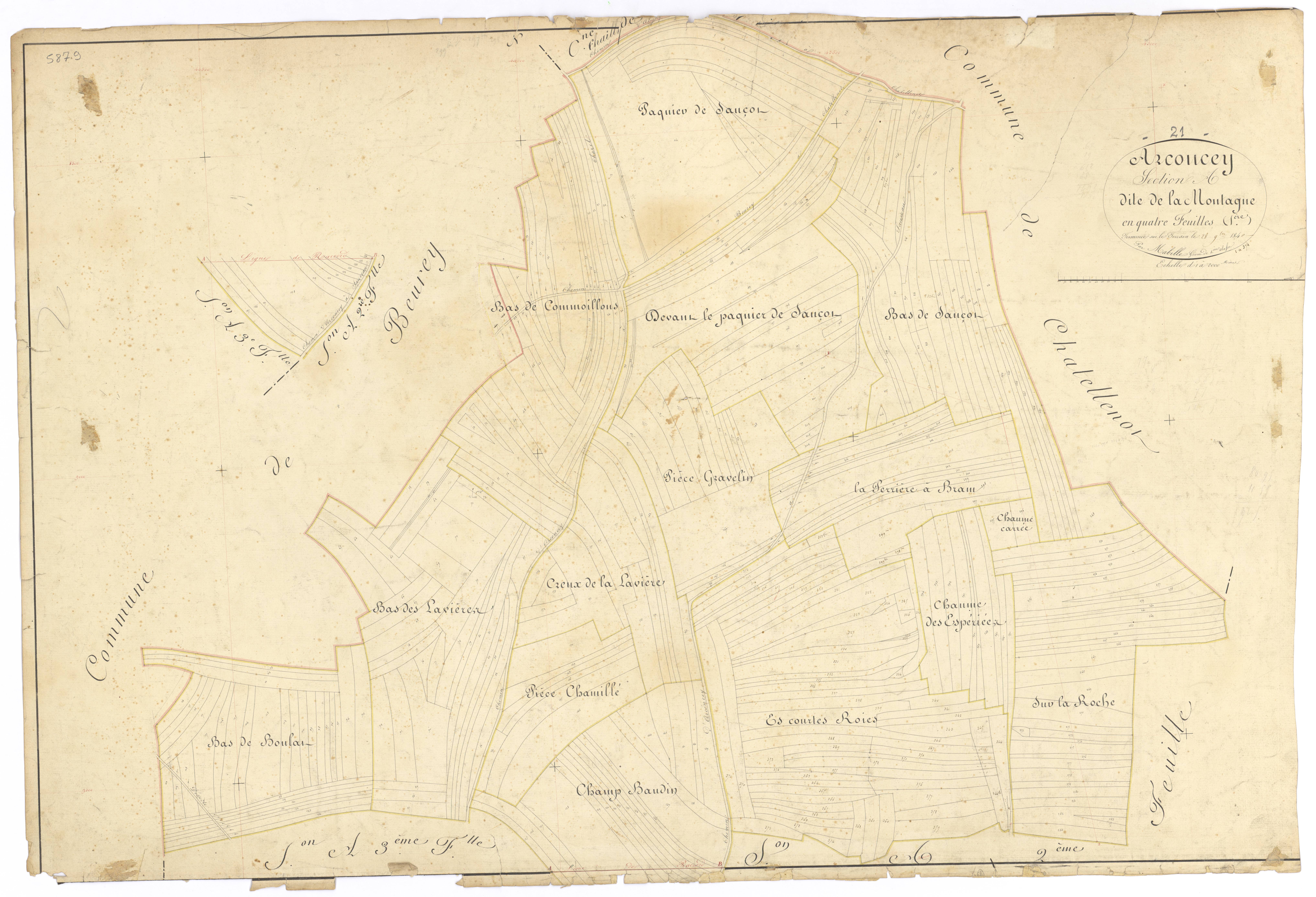 Arconcey - Section A1 - 3 P PLAN 23/2